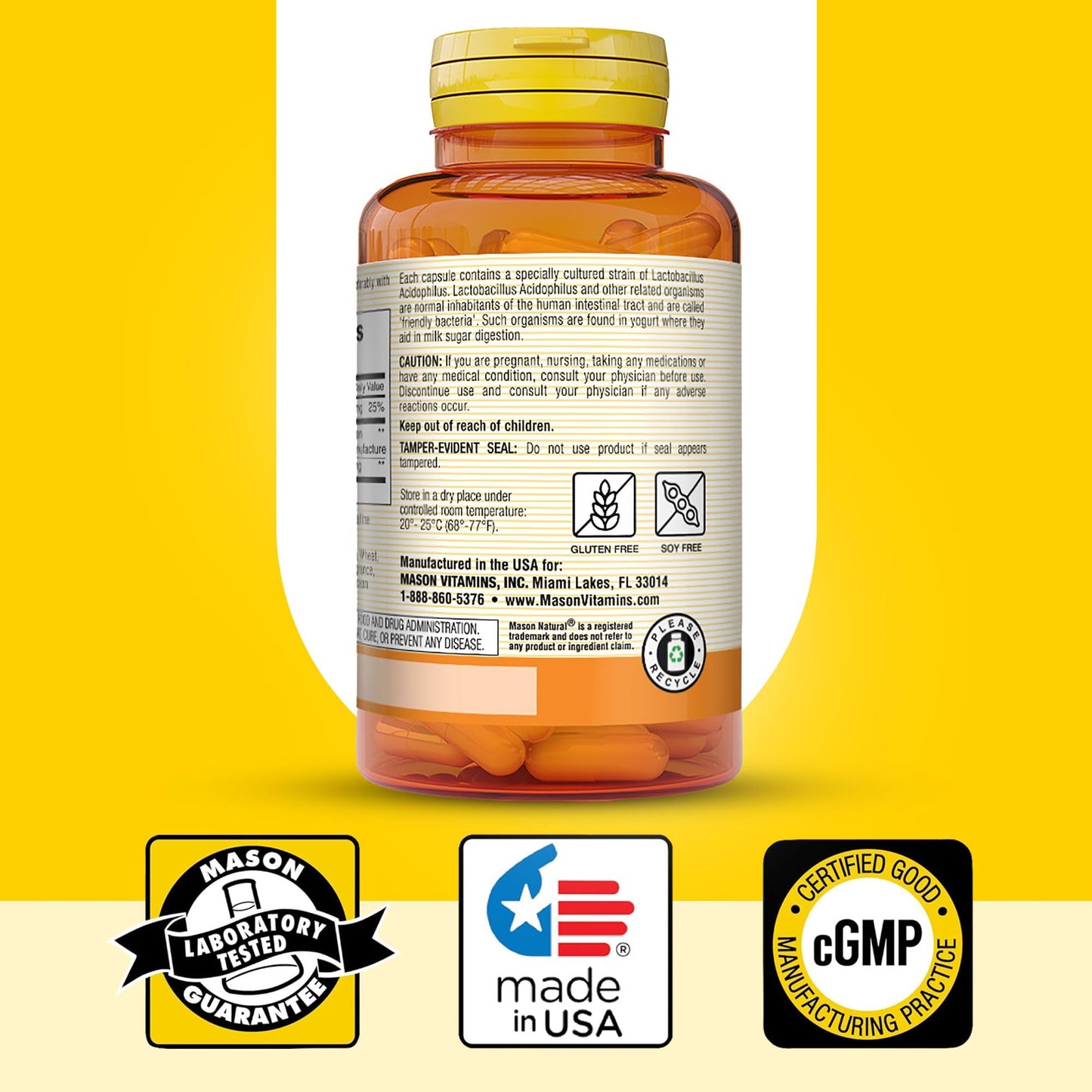 Mason Natural Probiotic Acidophilus Capsules 300