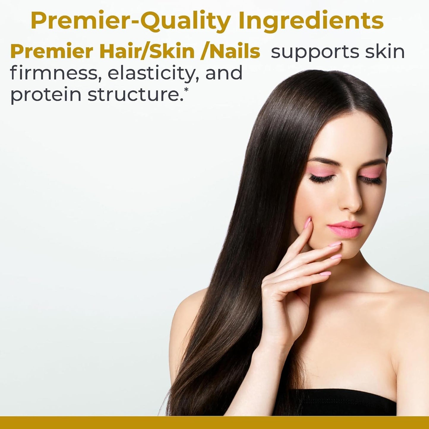 Premier Research Labs Premier Hair/Skin/Nails - Hair Growth Supplement for Women & Men with Keratin, Vitamins for Hair Growth, Beauty from Within for Hair, Skin and Nails, 60 Capsules