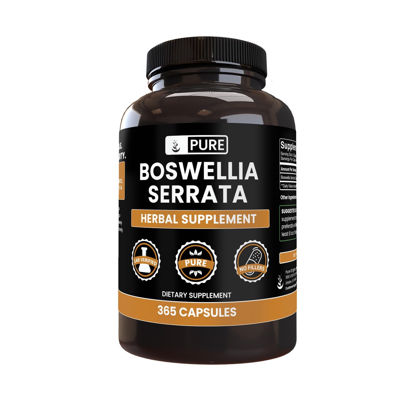 PURE ORIGINAL INGREDIENTS Boswellia Serrata Capsules, 365 Count