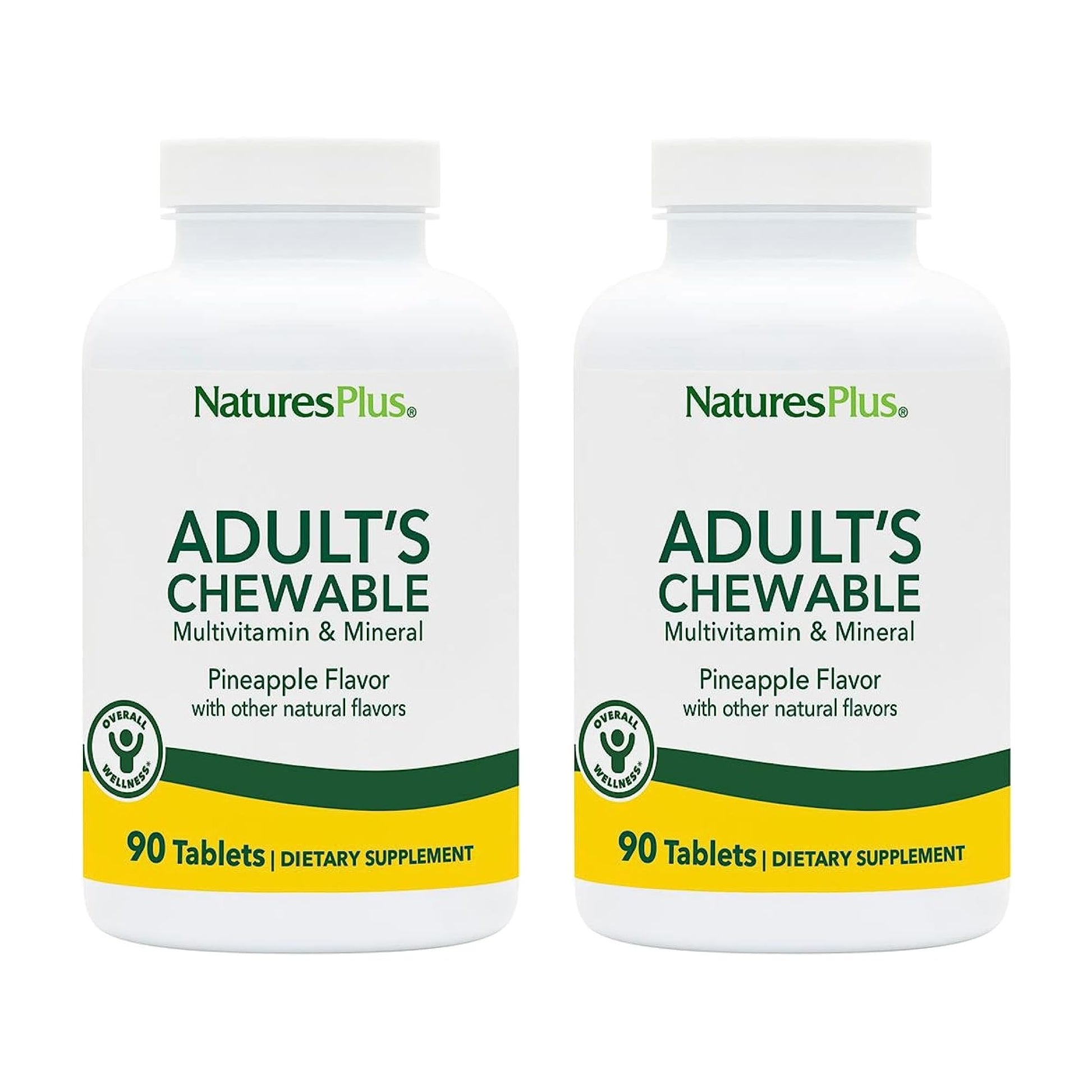 NaturesPlus Adult's Chewable Multivitamin & Mineral, 180 Chewables