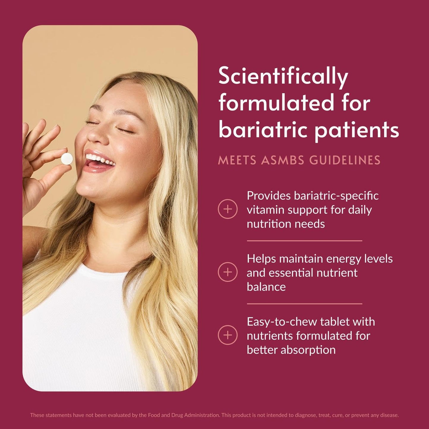 Bariatric Advantage Chewable Ultra Solo Without Iron - Citrus Tablet, 90 Tablets