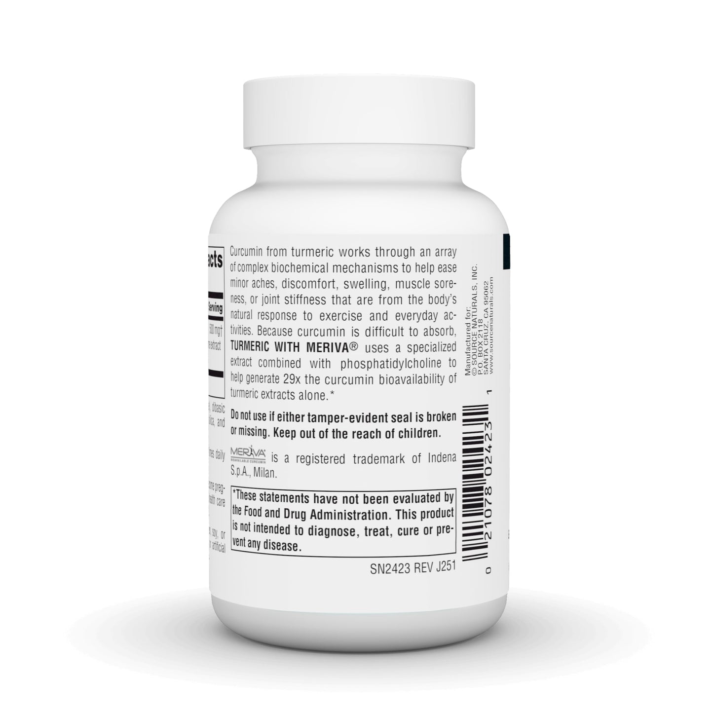Source Naturals Turmeric with Meriva 500mg - 60 Capsules