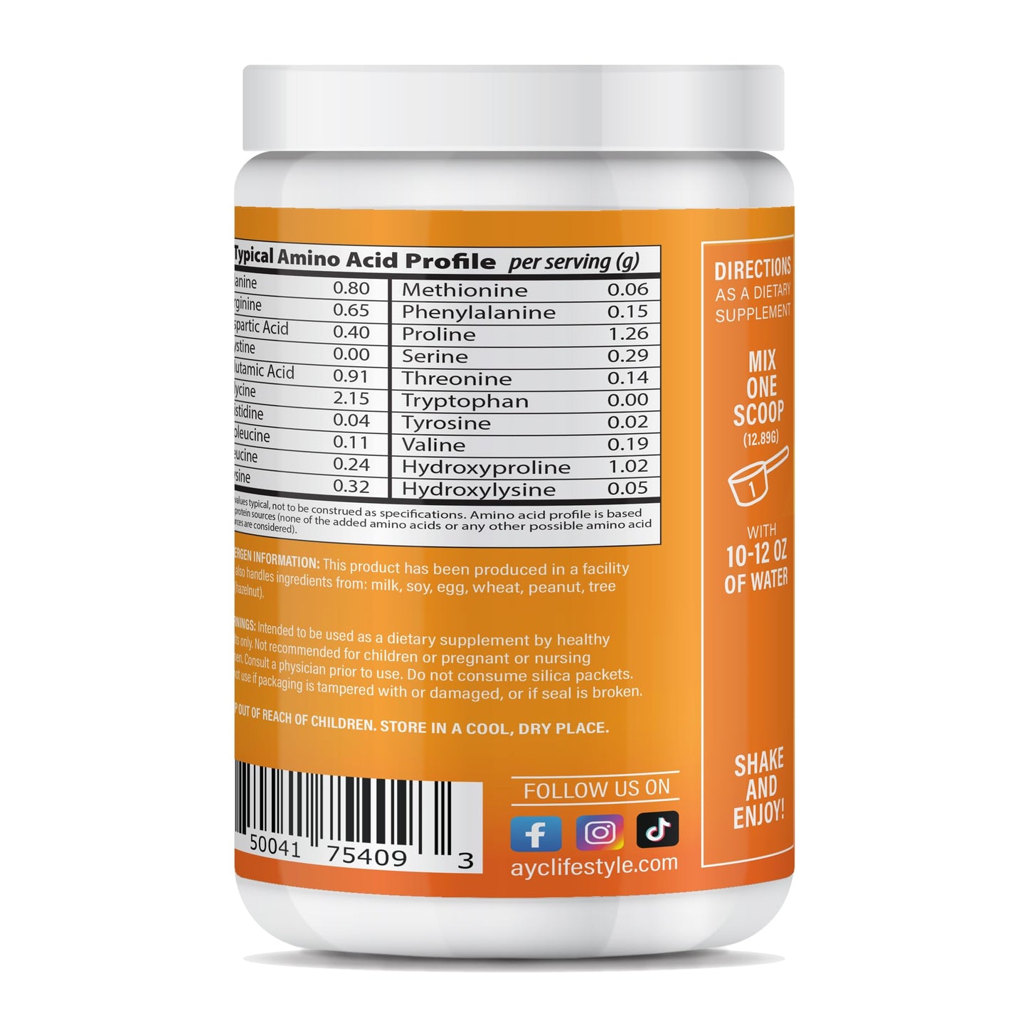 About Your Collagen Peptide Energy Collagen Powder 8.92 oz