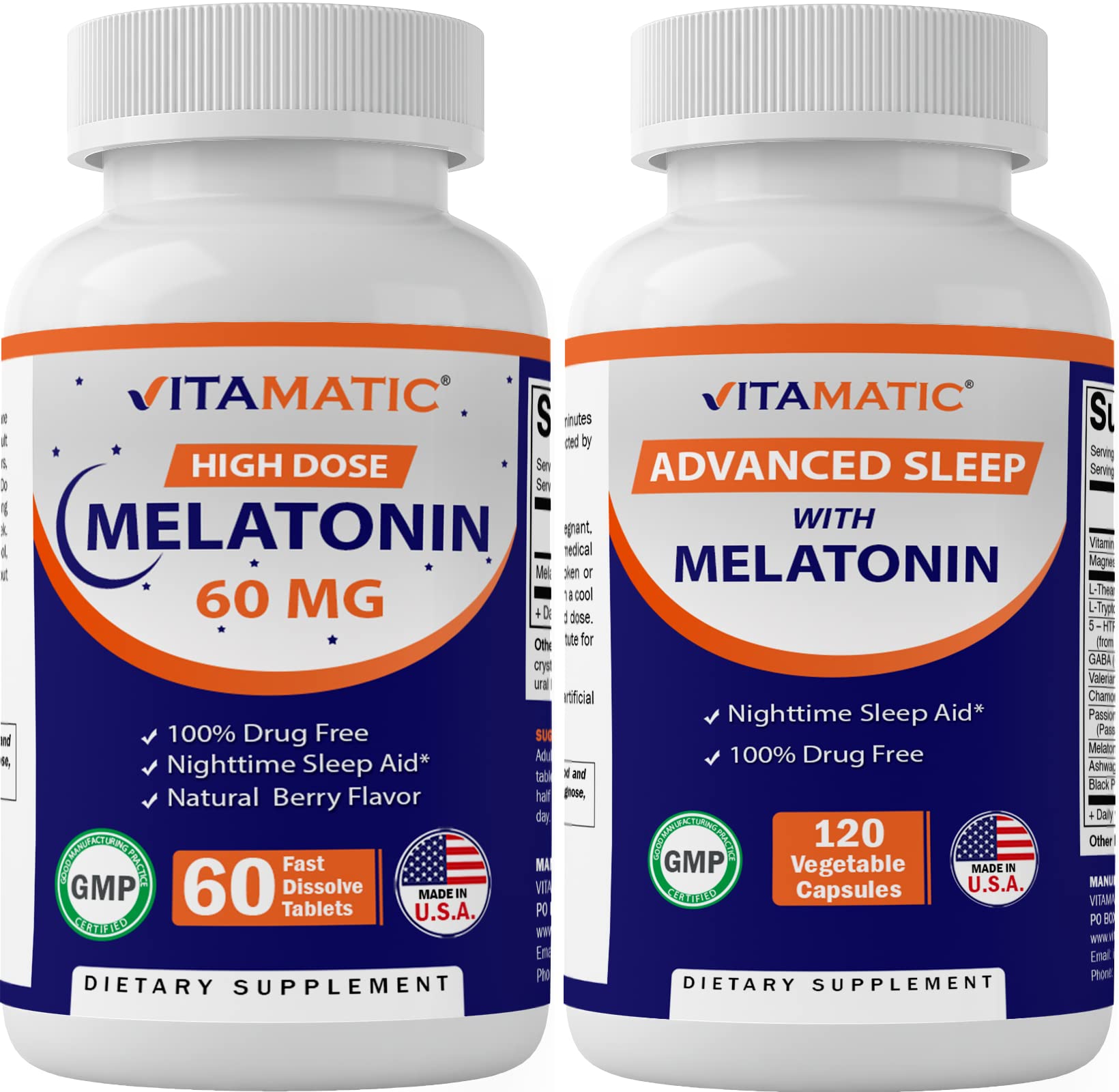 Vitamatic Melatonin 60mg Capsule, 60 Capsules