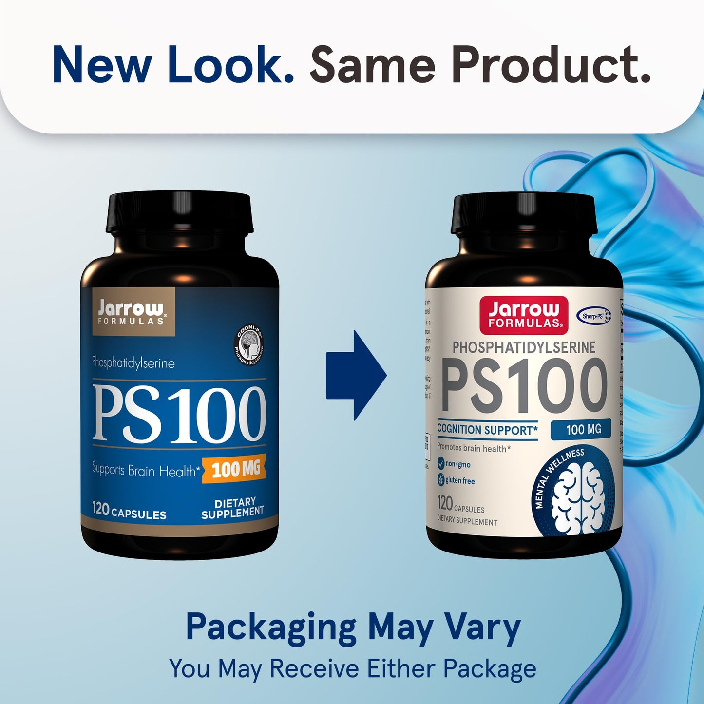 Jarrow Formulas PS100 Phosphatidylserine 100mg Capsules, 120 Count