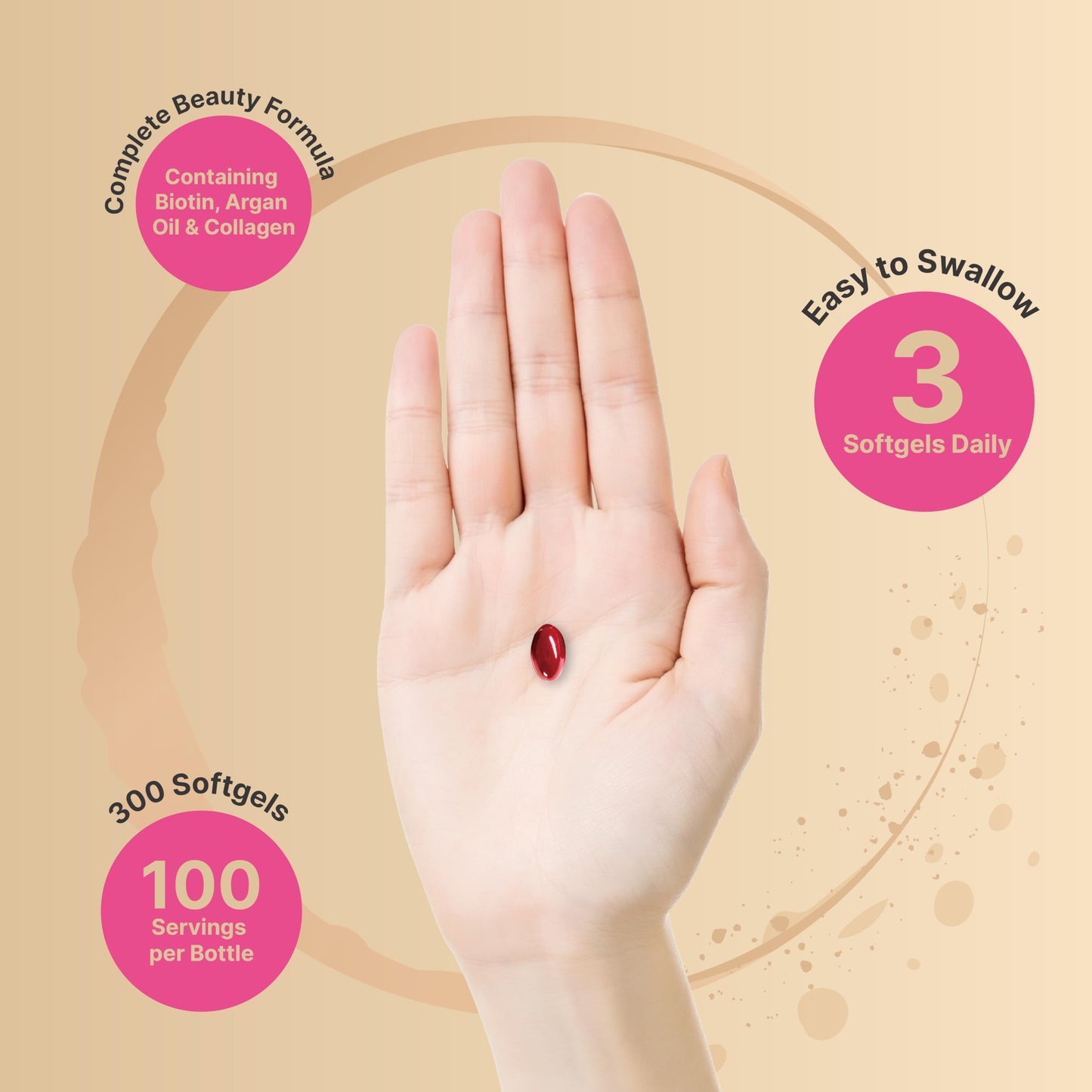NatureBell Hair, Skin & Nails Vitamins for Women 300 Softgels