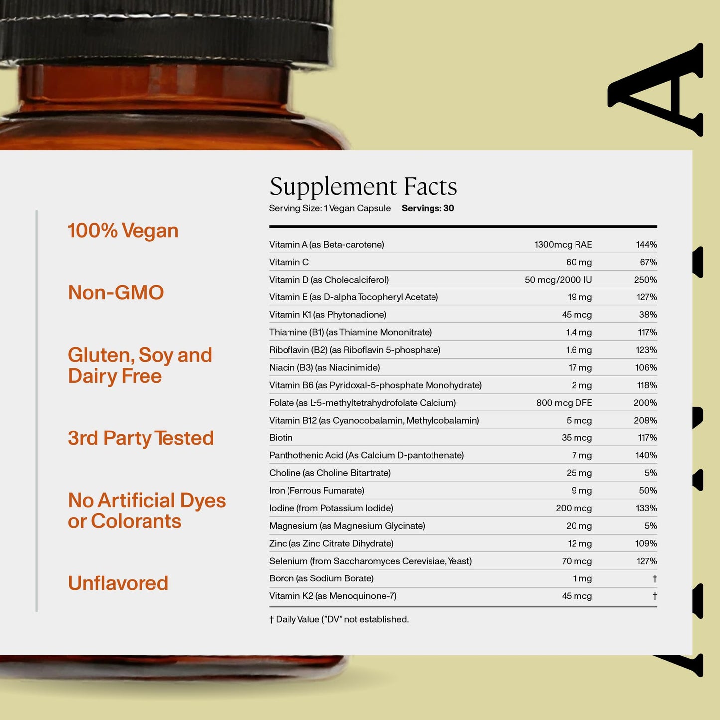 ANYA Postpartum Multivitamin Capsule, 30 Capsules