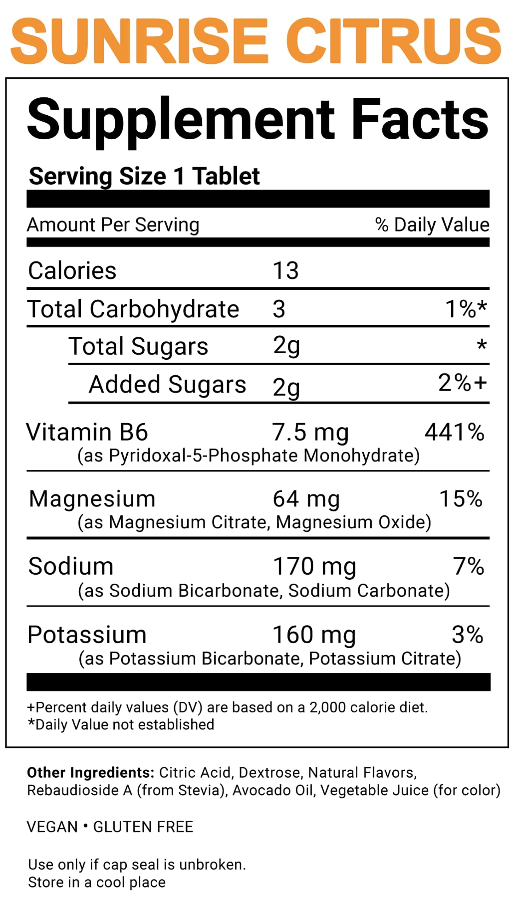 KSPtabs Sunrise Citrus All Natural Hydration & Kidney Health Supplement to Combat Calcium Oxalate Crystal Formation, 80 Tablets