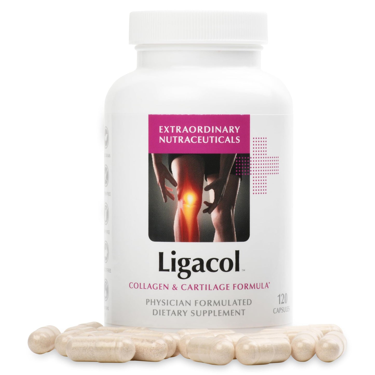 Extraordinary Nutraceuticals Ligacol Collagen & Cartilage Formula Capsule 120 Count