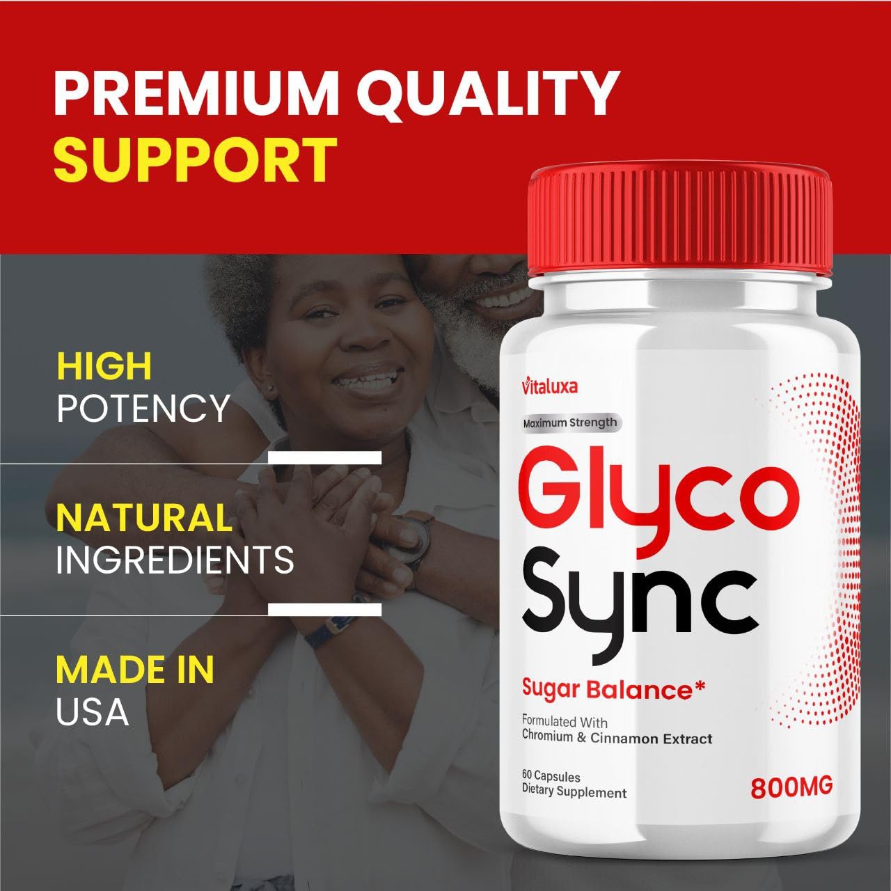 Vitaluxa Glyco Sync Blood Balance 180 Capsules