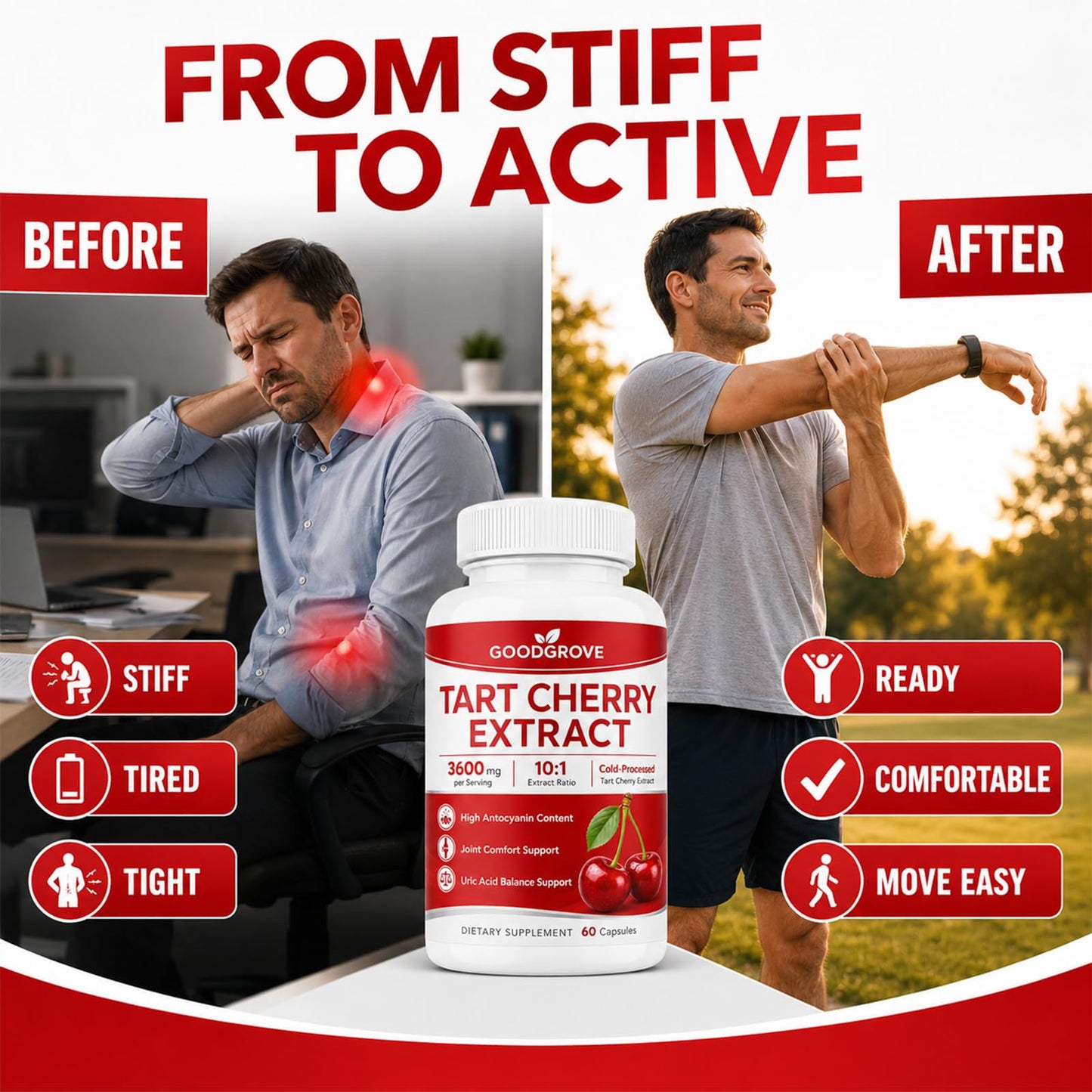 Tanrewsis Tart Cherry Extract Capsules, 1 Count