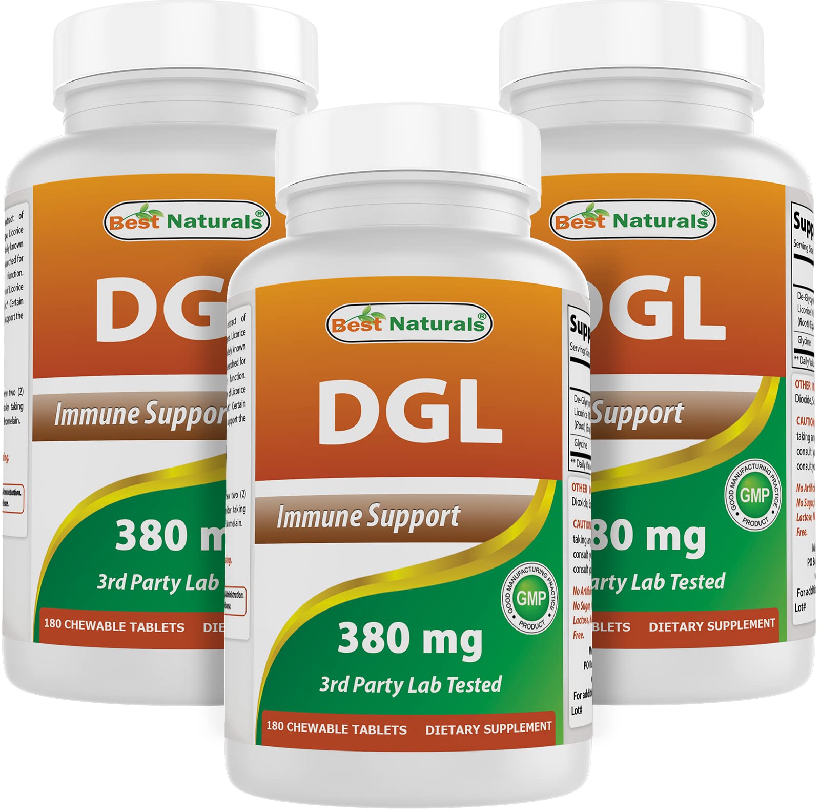 Best Naturals DGL Chewable 380 mg Tablet 540 Tablets