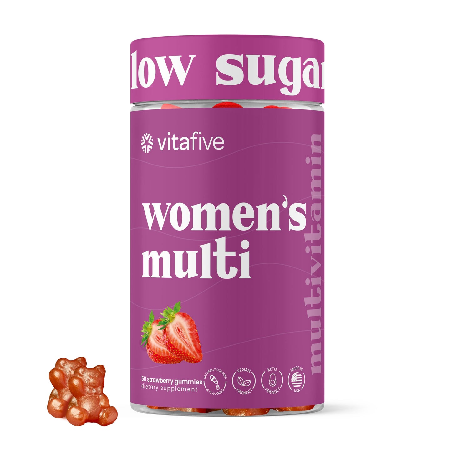Vitafive Women's Multivitamin Gummies, 50 Count