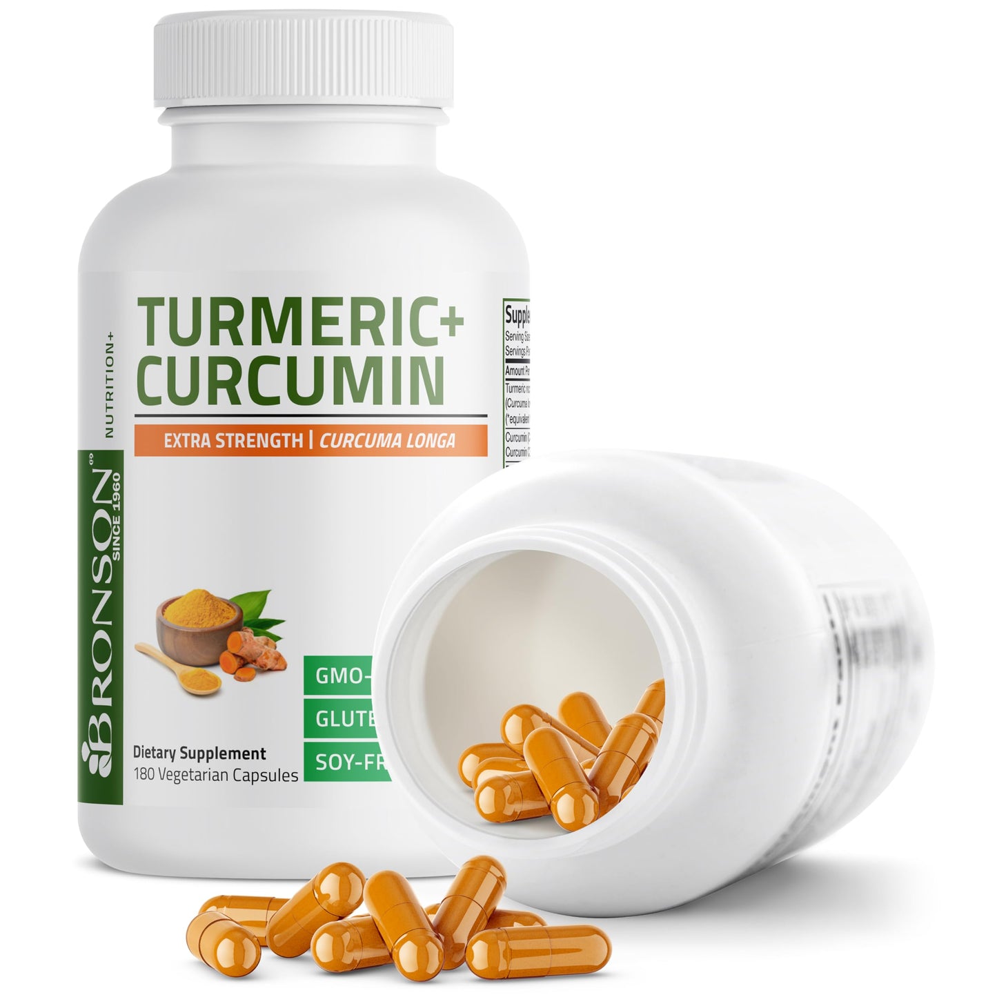 Bronson Turmeric Curcumin Extra Strength Capsules 180 Count