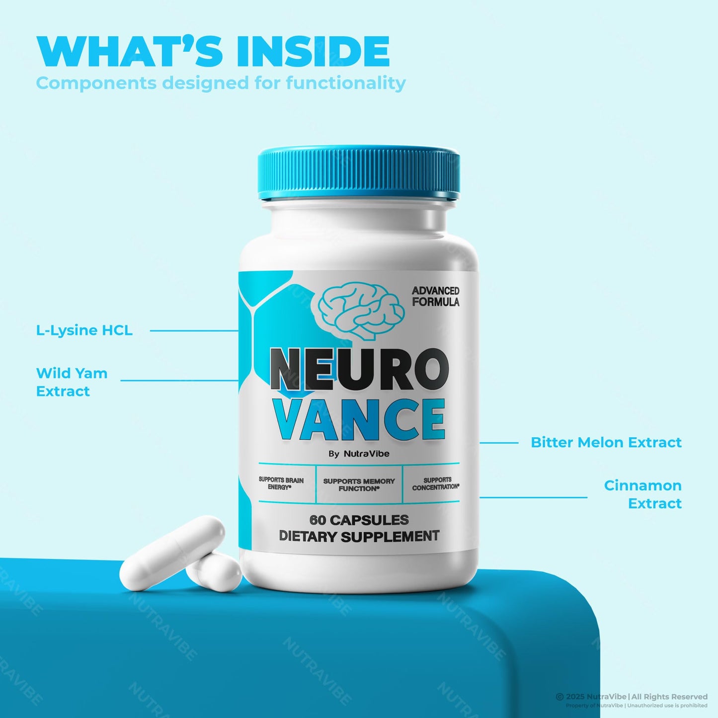 NutraVibe Neuro Vance Capsules 180 Capsules