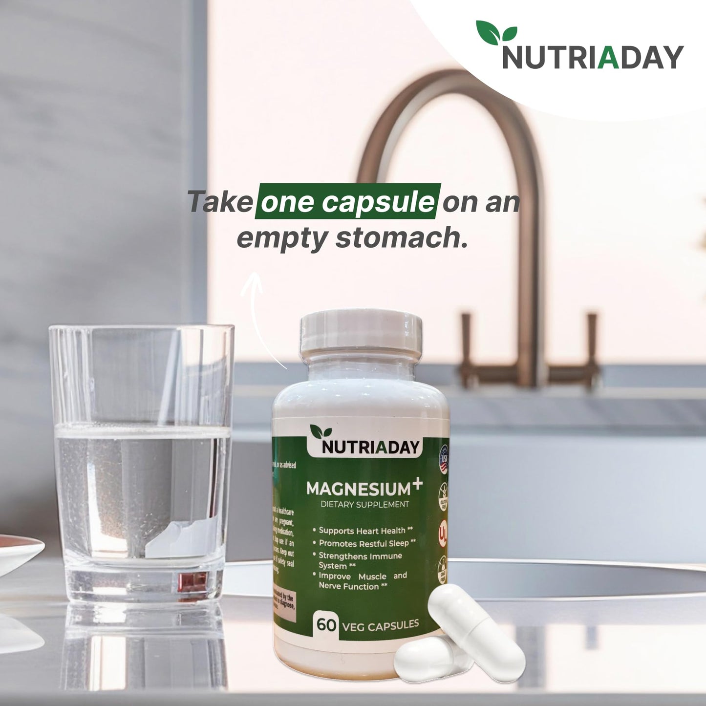 Nutriaday Magnesium Glycinate Capsules 60 Capsules