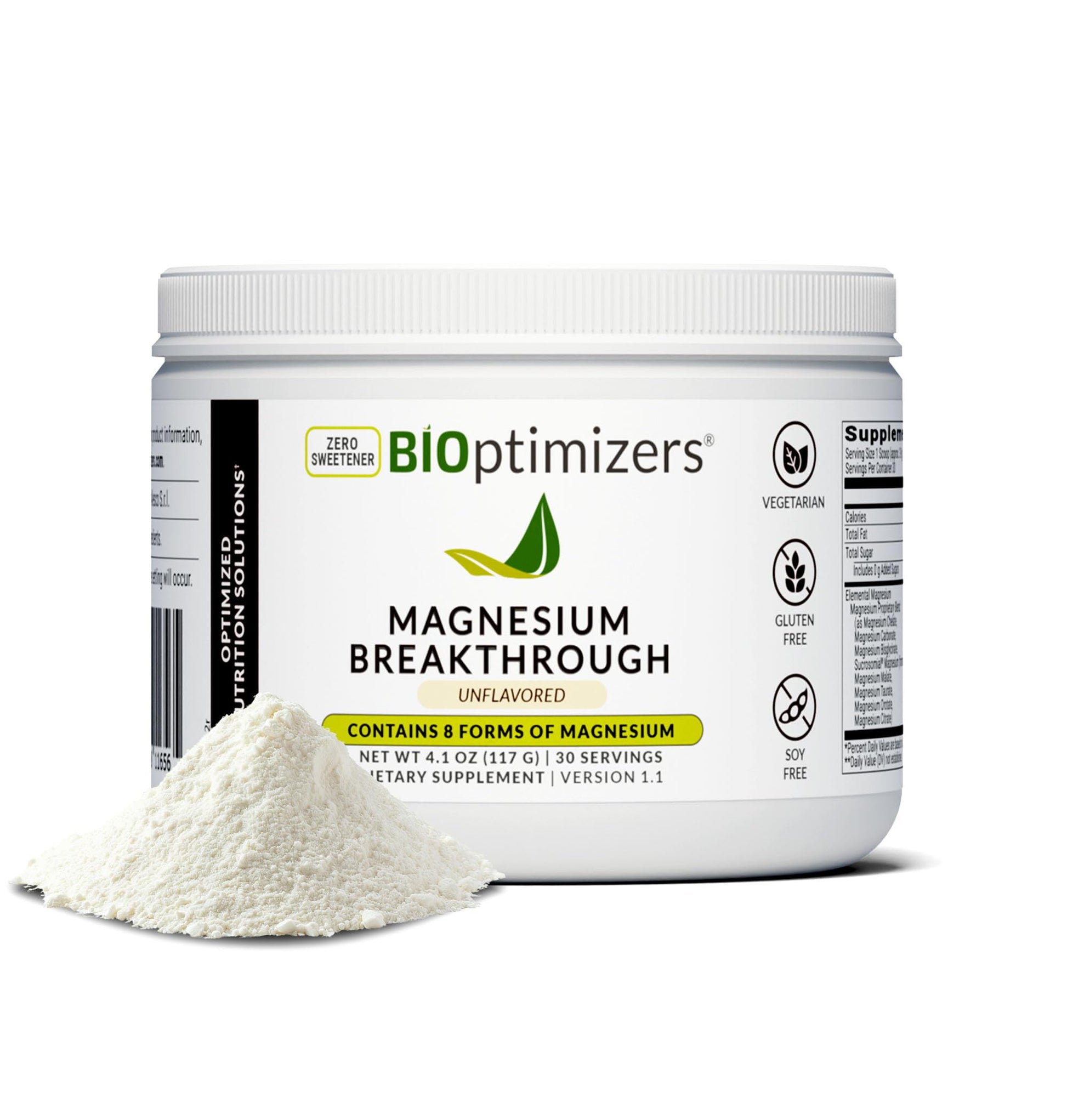 BIOptimizers Magnesium Breakthrough Powder 4.1 Ounce