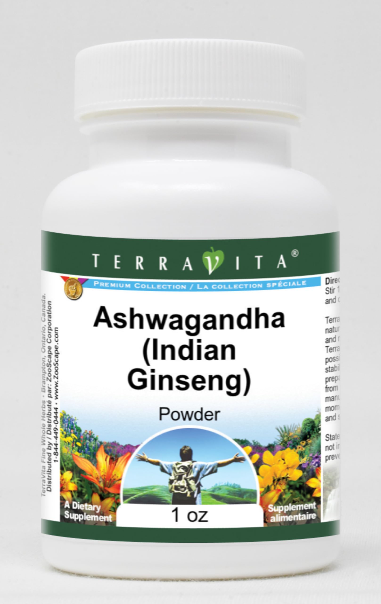 Terravita Ashwagandha (Indian Ginseng) - Withania Somnifera Root Powder, 3 Pack