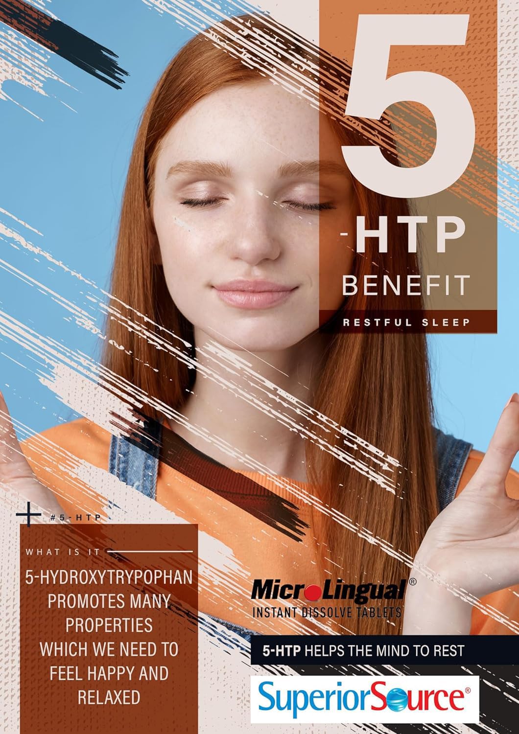 Superior Source 5-HTP 50 mg Tablets 60 Count