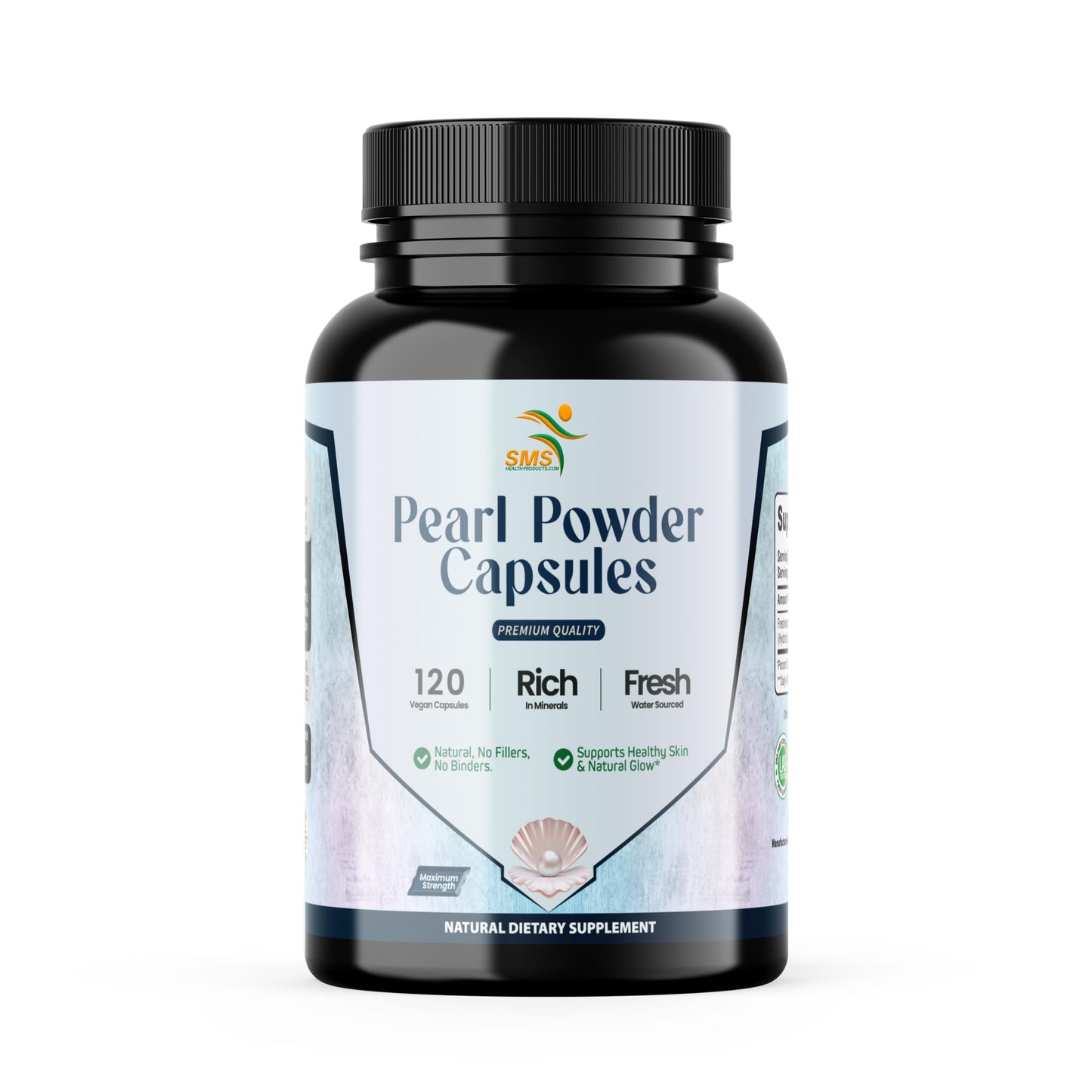 SMSHEALTHPRODUCTS.com Pearl Powder Capsules 120 Count