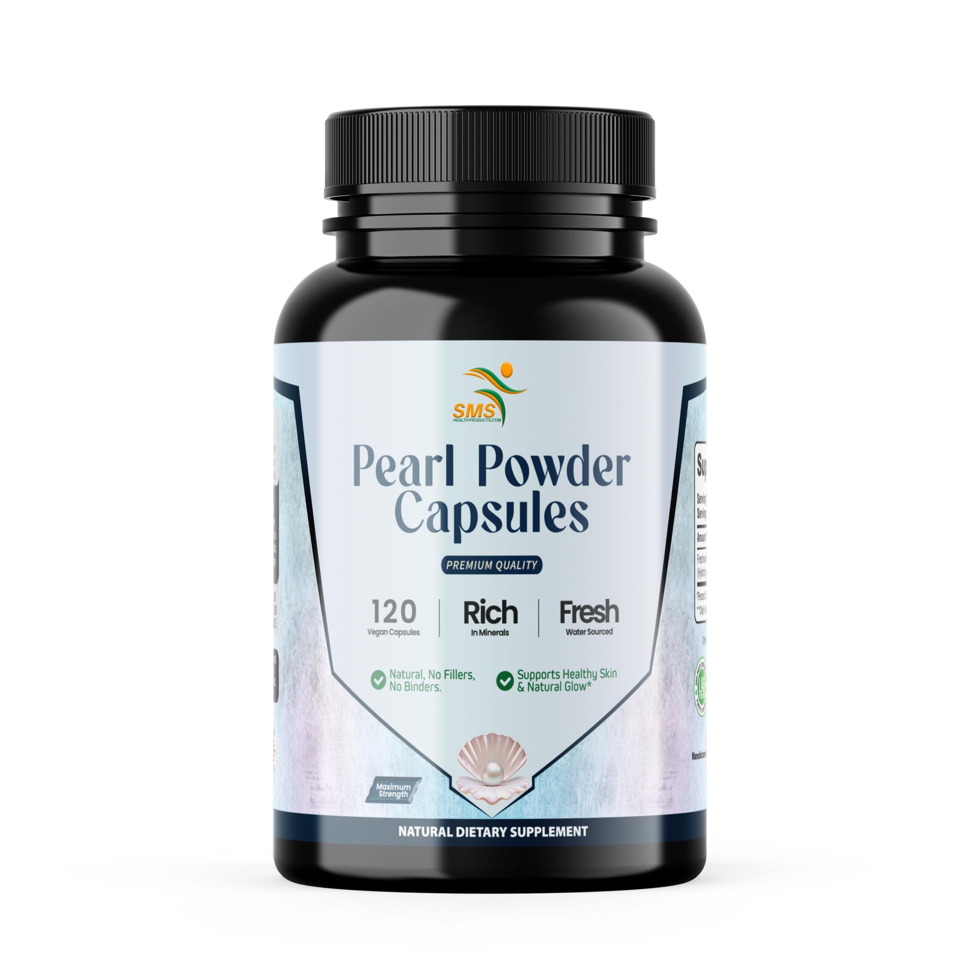 SMSHEALTHPRODUCTS.com Pearl Powder Capsules 120 Count