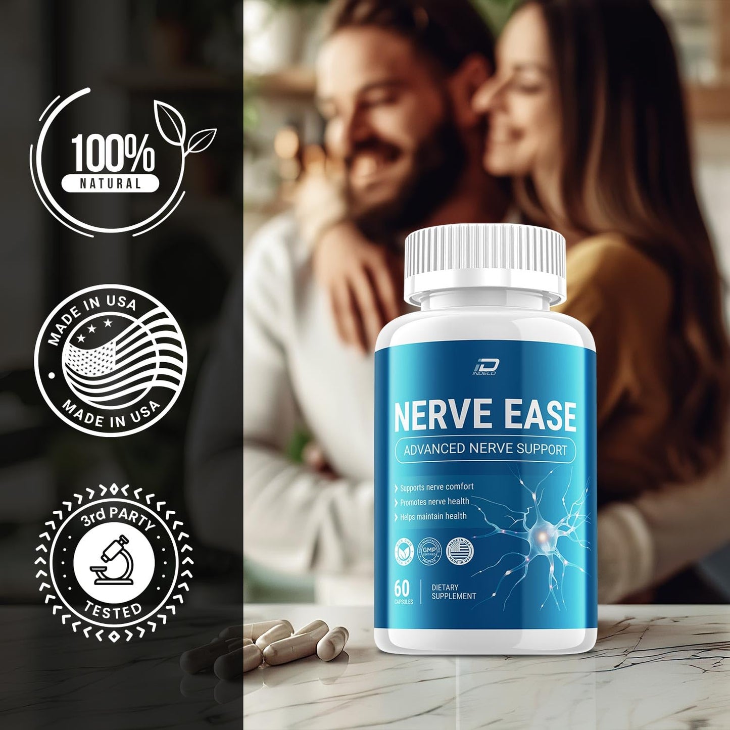 Indelo Nerve Ease 180 Capsules