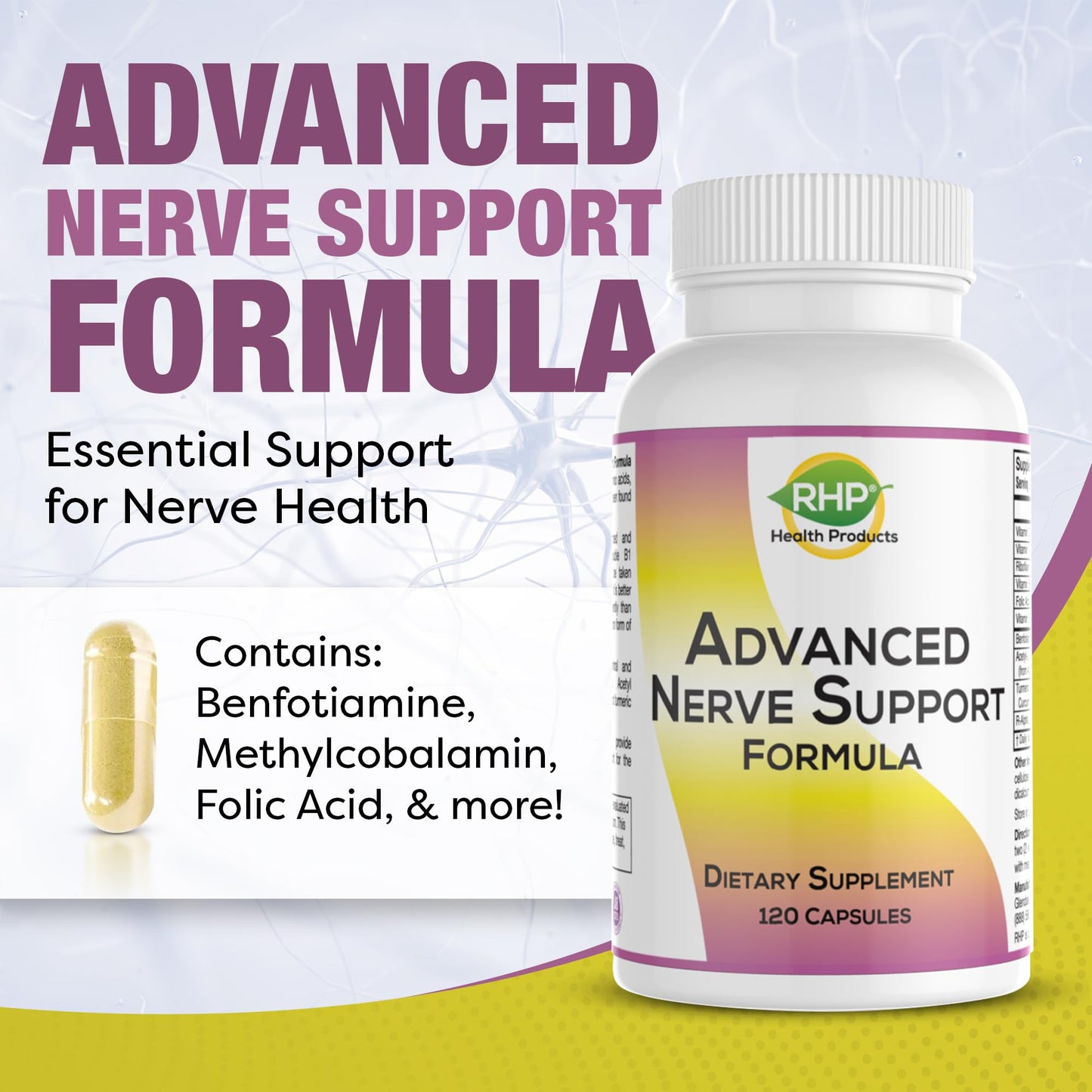 RHP Advanced Nerve Support Formula Capsule, 120 Capsules