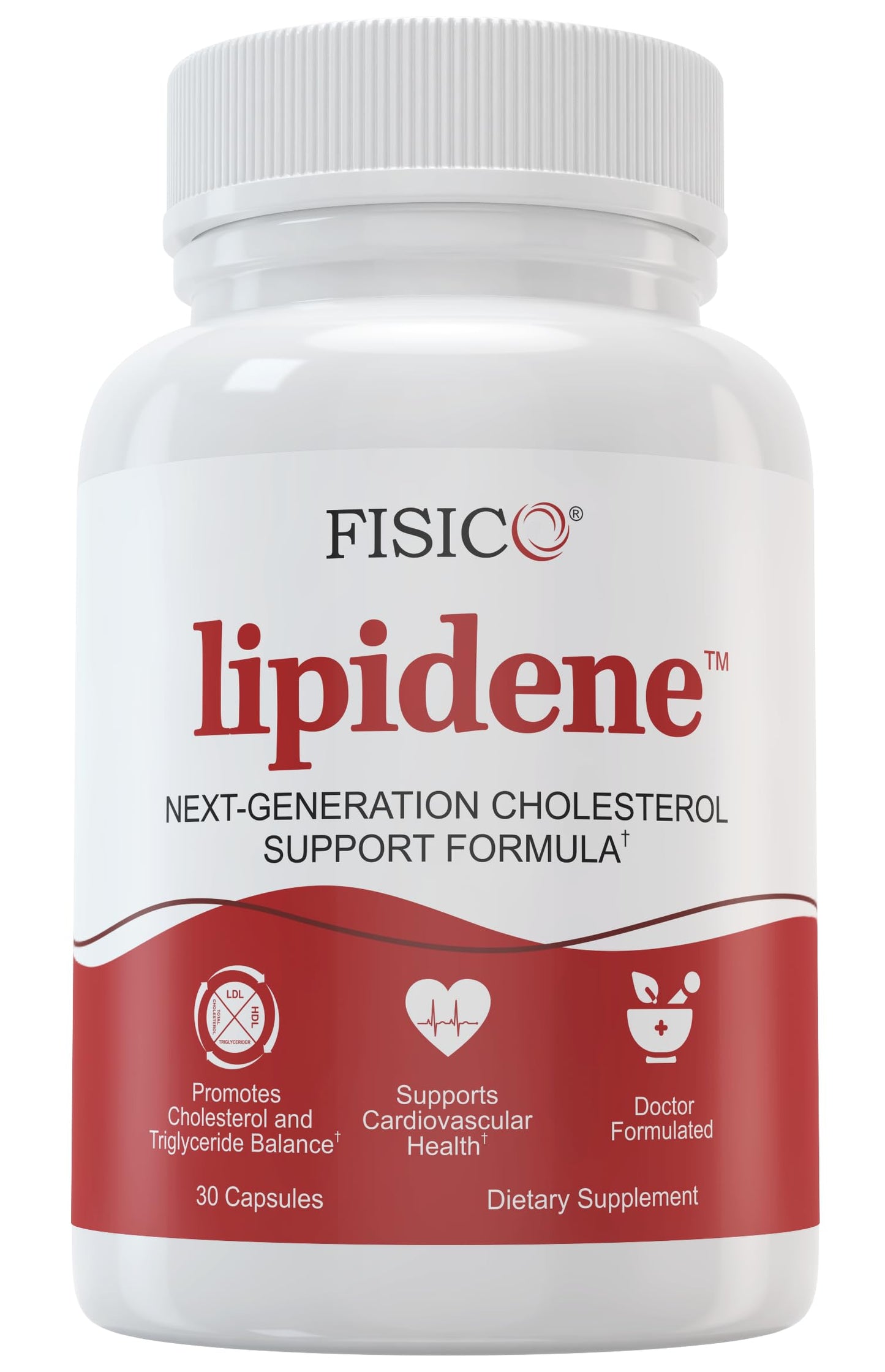 LIPIDENE Cholesterol Support & Heart Health Supplement – Lipid Balance, Cardiovascular Function, Heart Health, Circulation and Arterial Wellness, 30 Capsules
