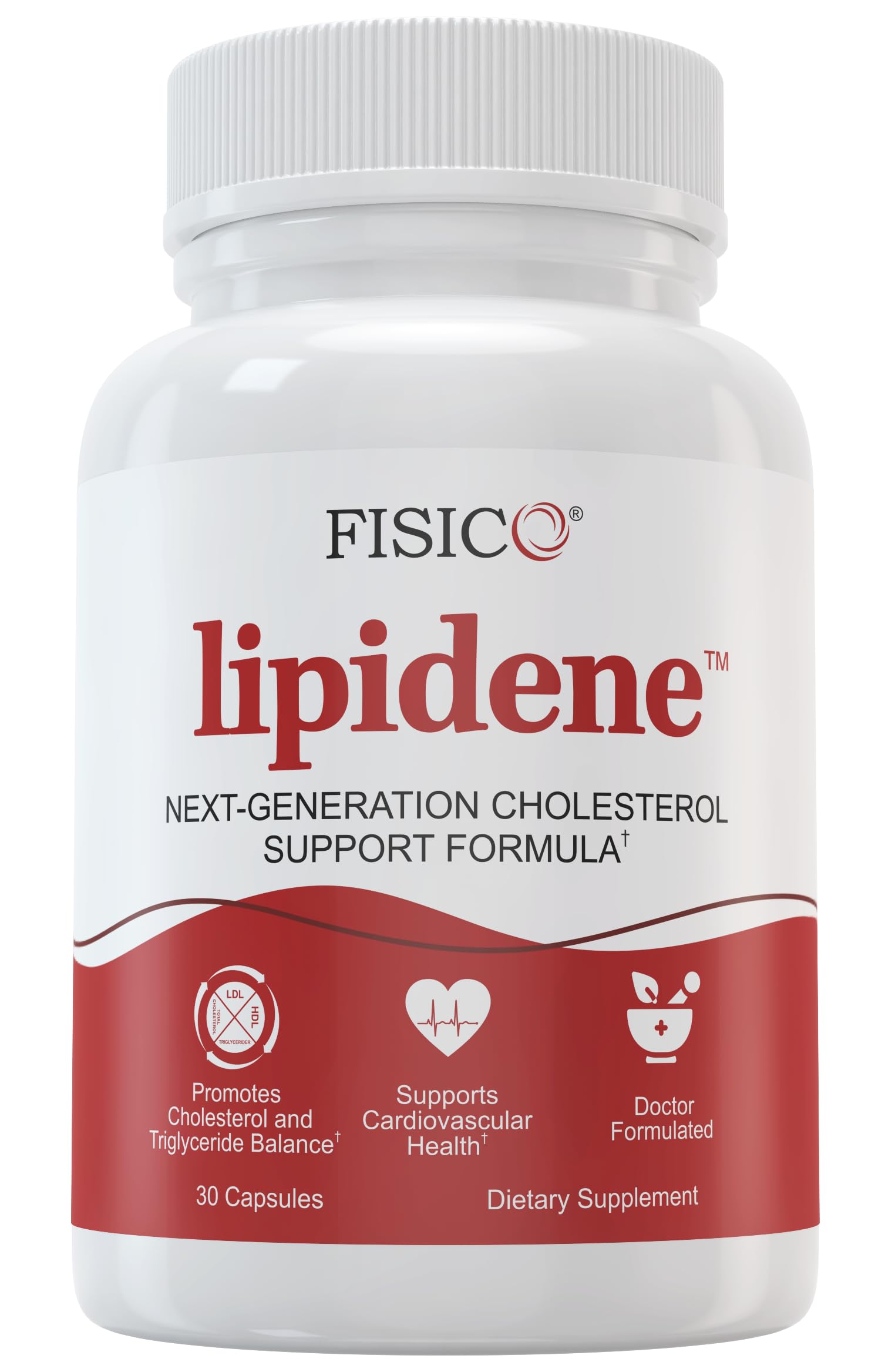 LIPIDENE Cholesterol Support & Heart Health Supplement – Lipid Balance, Cardiovascular Function, Heart Health, Circulation and Arterial Wellness, 30 Capsules