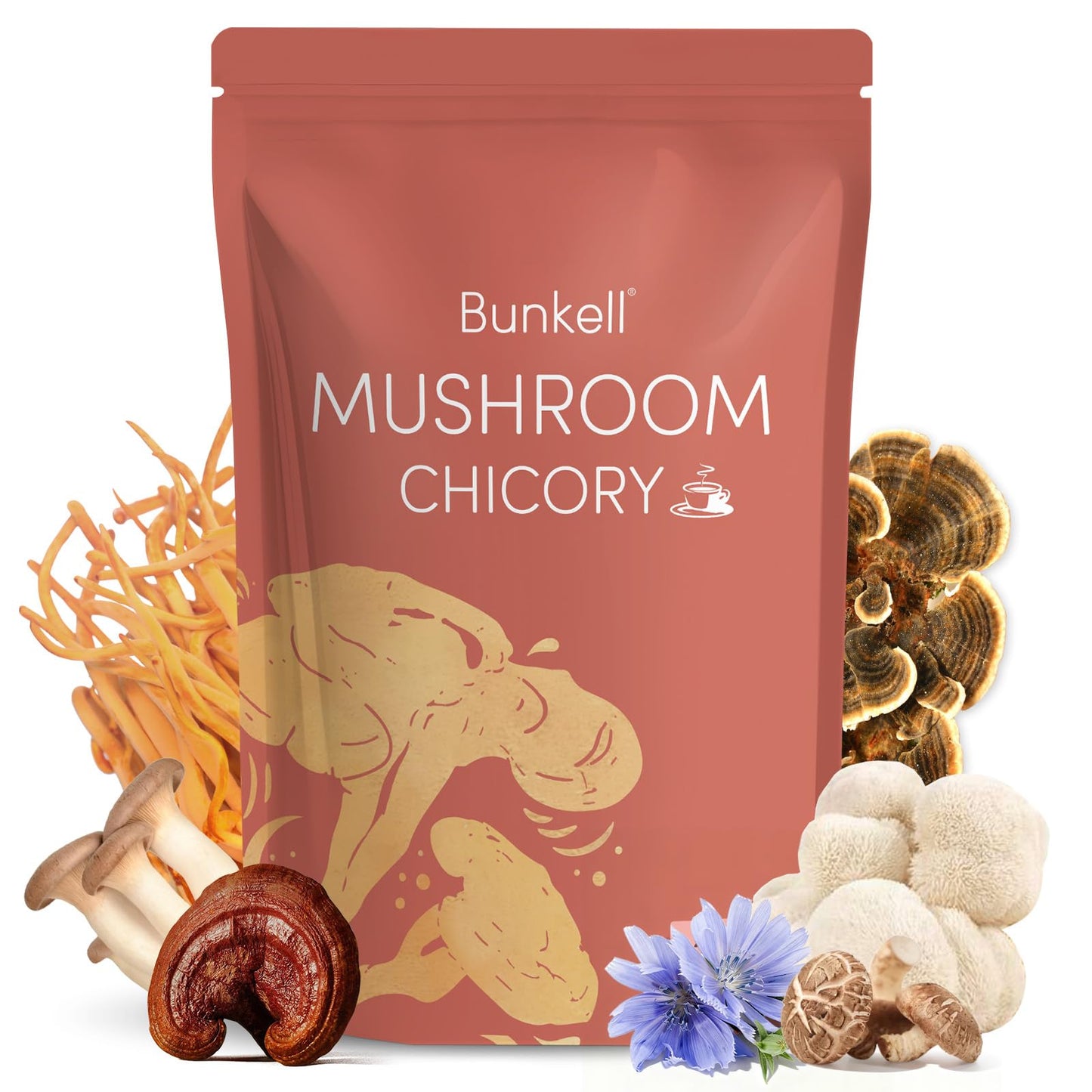 Bunkell Mushroom Chicory Powder, 6.35 Ounces