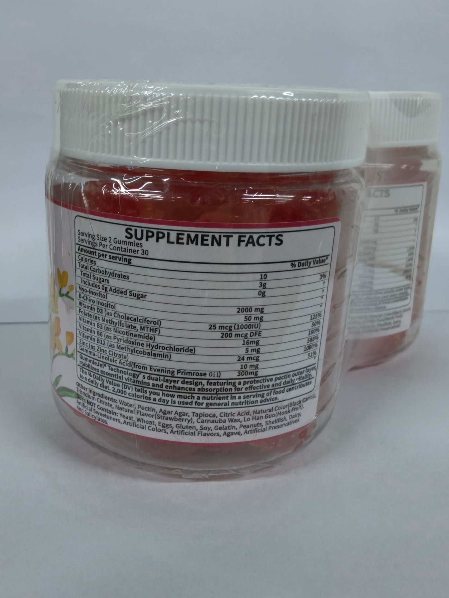 Nextdia Inositol Gummies Supplement with Evening Primrose Oil 60-count