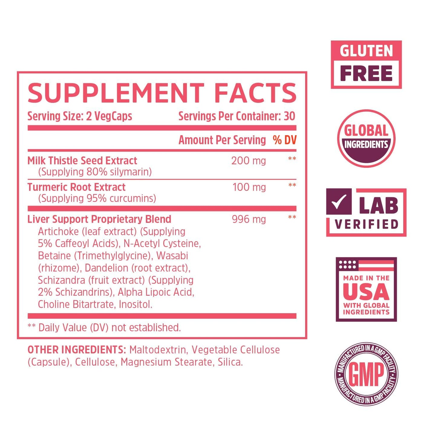 ZHOU Liver Support Liver Cleanse and Detox Capsules 60 Count