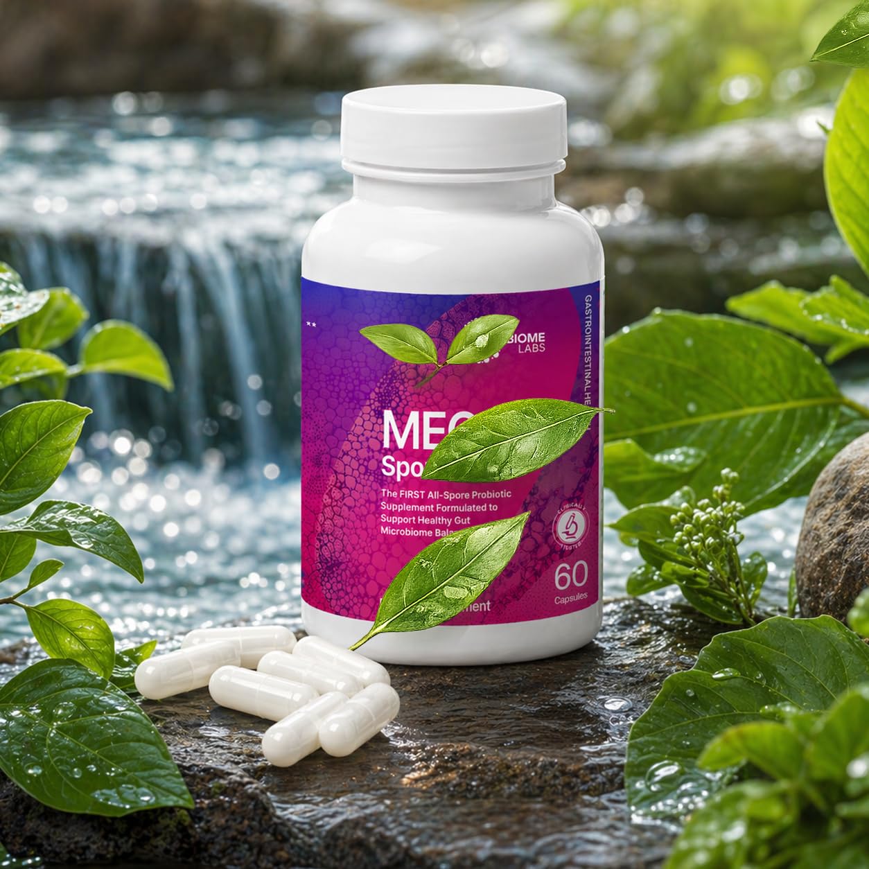 JAW ENTERPRISES Micro Biome for Women & Men, Gut Health & Digestive Support, 60 Capsules
