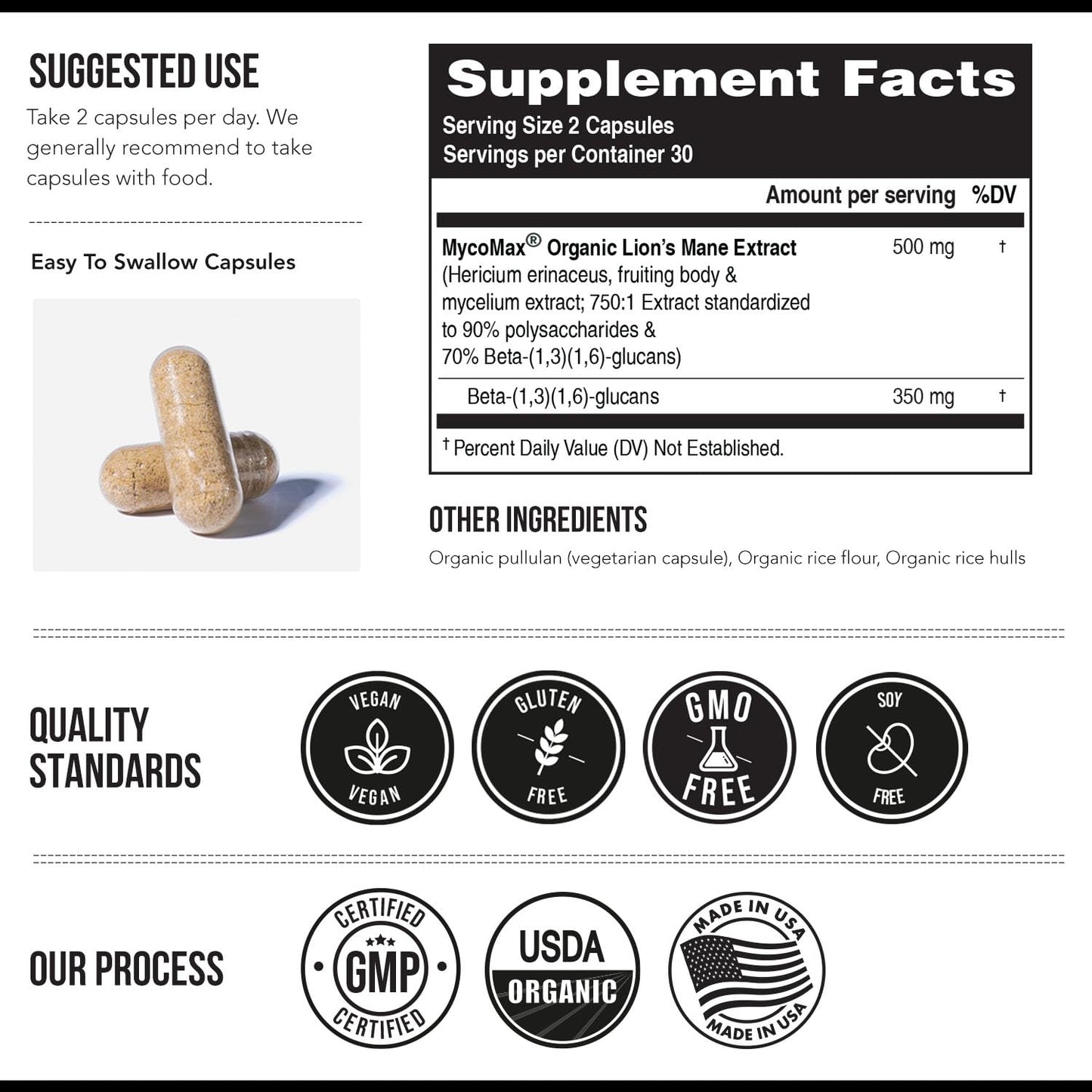 Triquetra Health MycoMax Lions Mane Supplement Capsule 60 Count