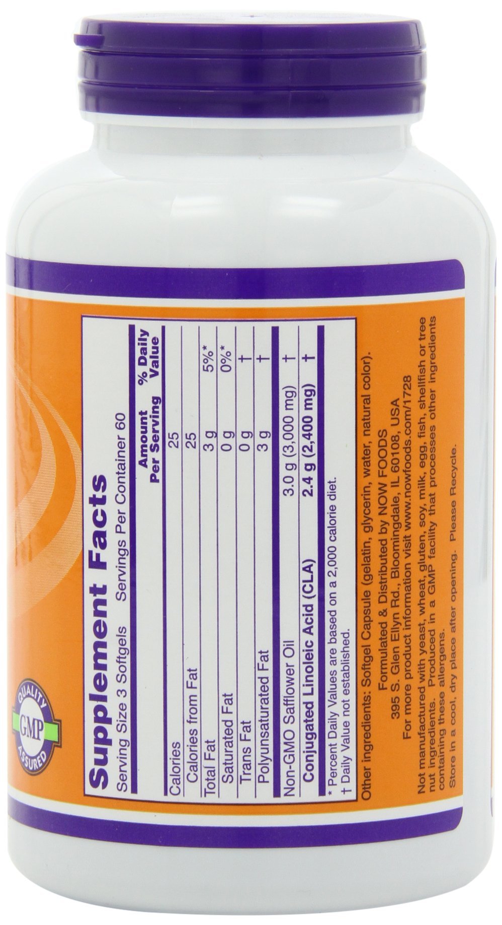 NOW Foods CLA 800 mg Softgels 360