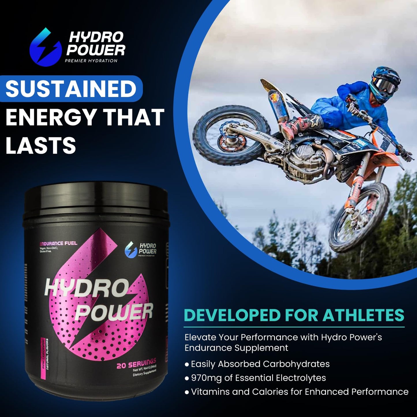 Hydro Power Endurance Fuel High-Carb Supplement Powder 29.03