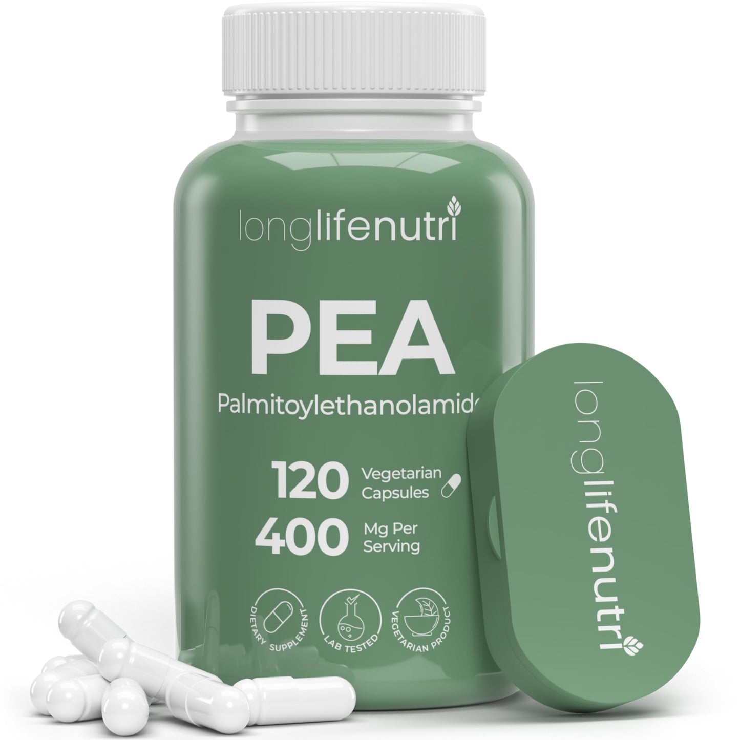 LongLifeNutri Palmitoylethanolamide (Pea) 400mg Capsule, 120 Count