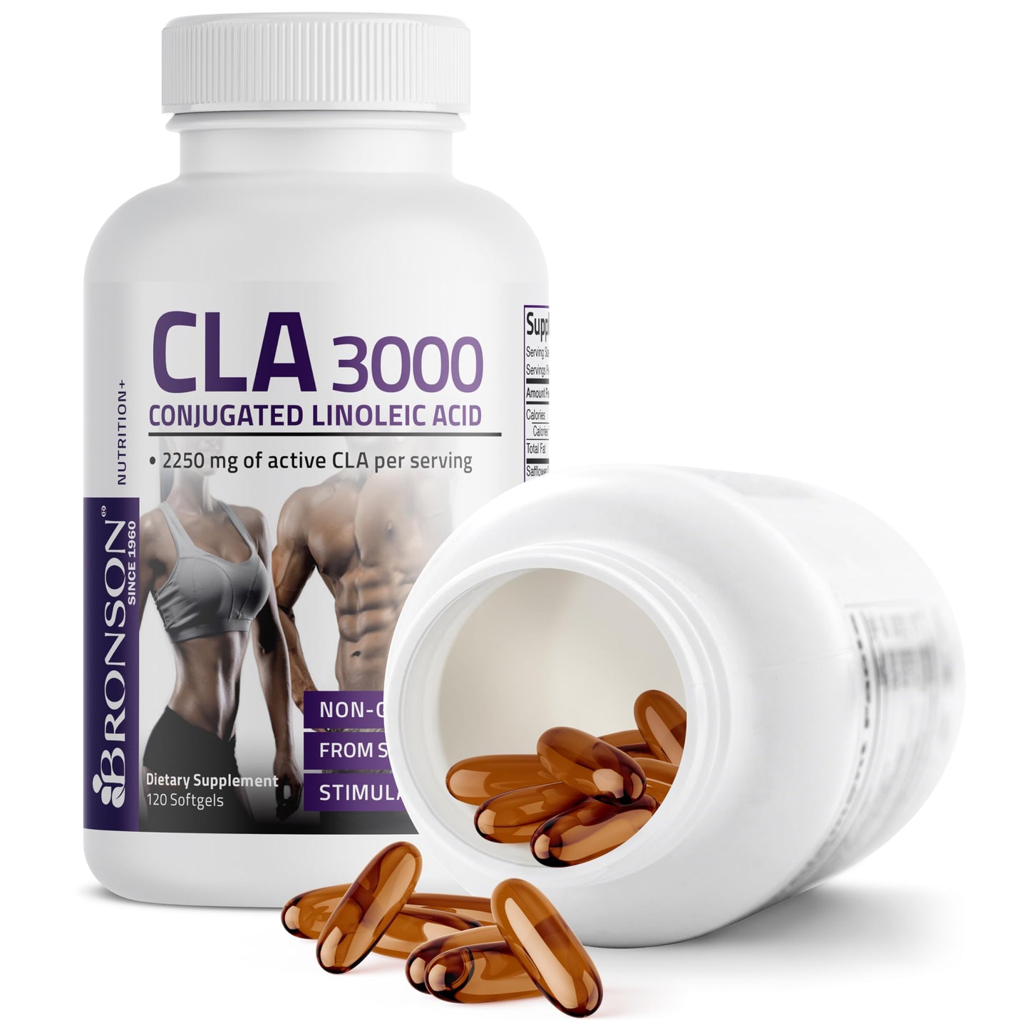 Bronson CLA 3000 Extra High Potency Softgels 120 Count