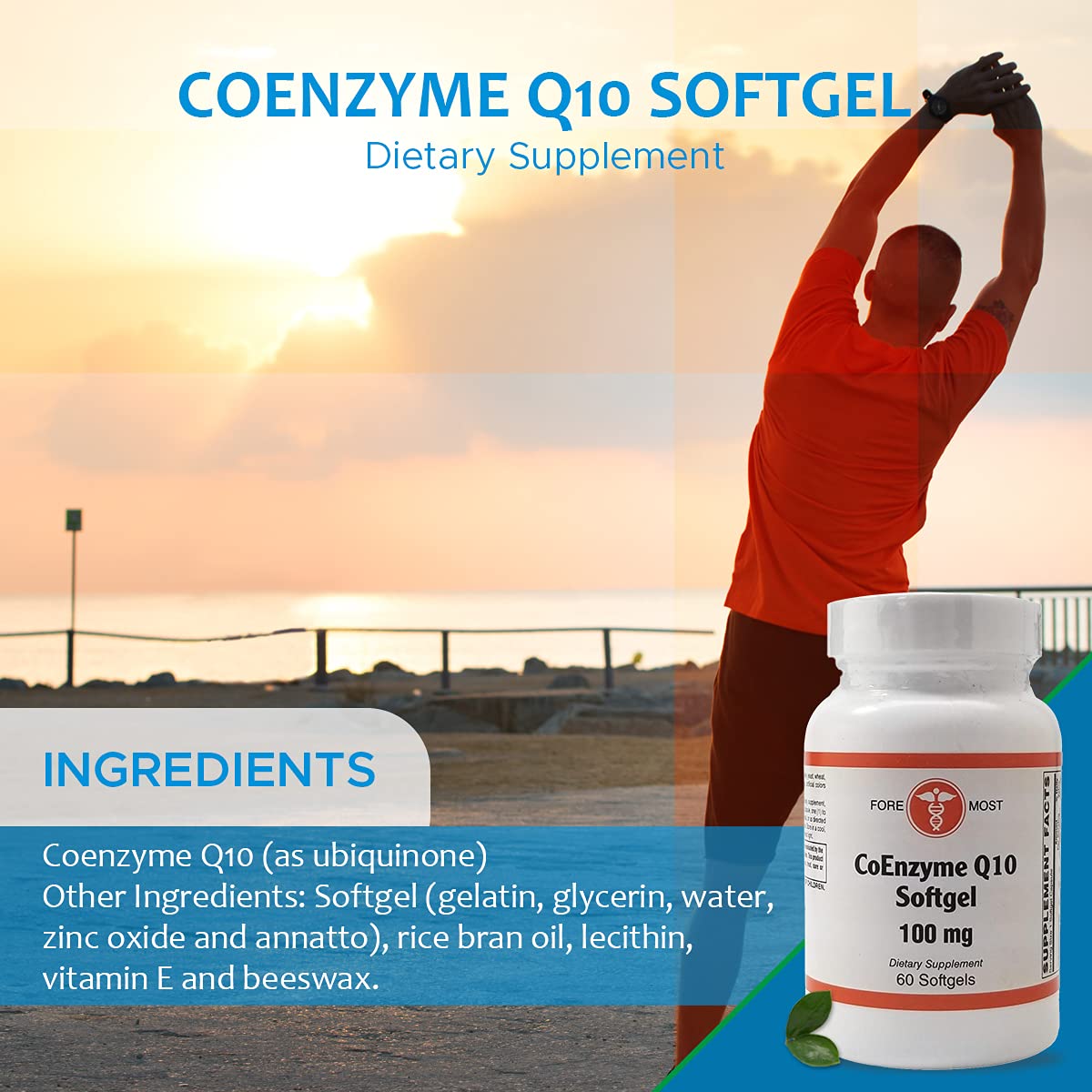 Holistic Health CoEnzyme Q10 100 mg Softgels, 60 Softgels