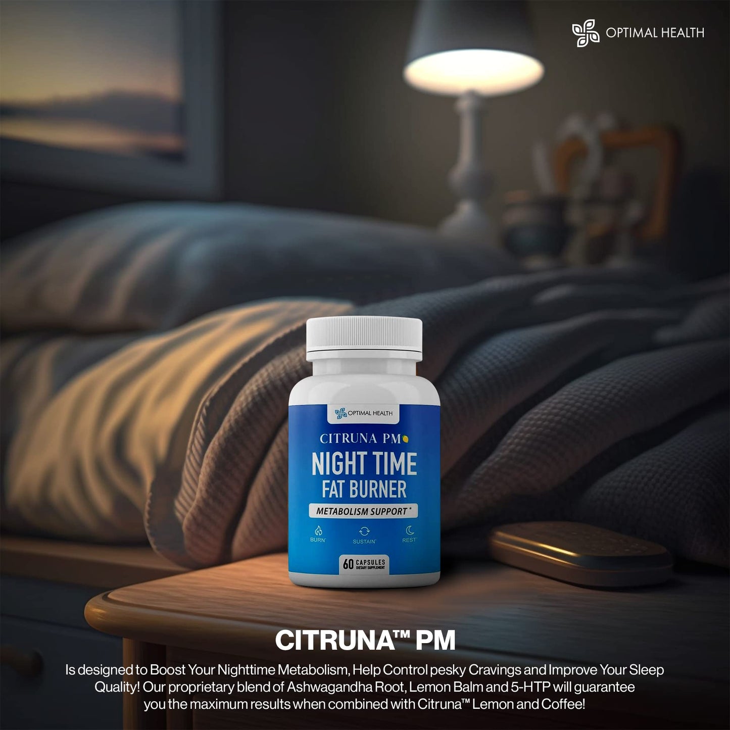 Citruna PM Night Time Weight Loss Capsules, 60 Count