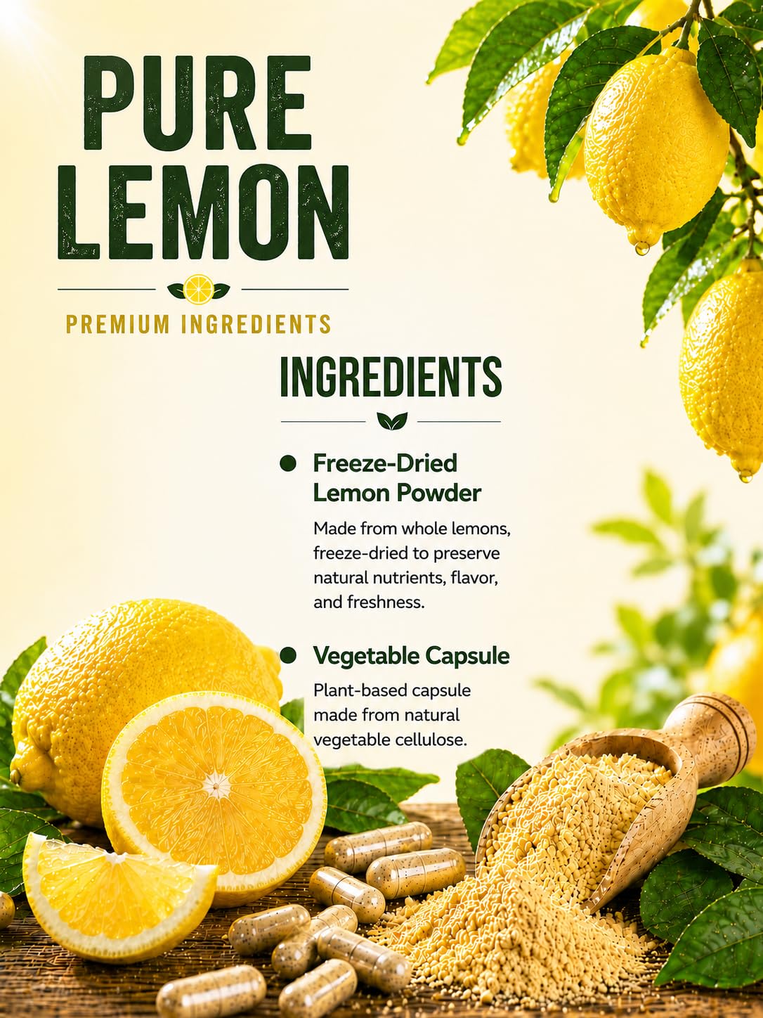 Seagate Whole Lemon Concentrate 450 mg Capsules, 100 Count