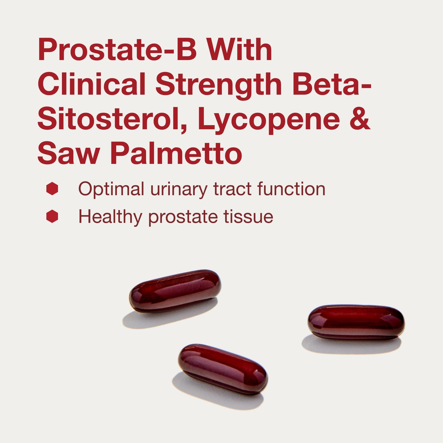 PROTOCOL FOR LIFE BALANCE Prostate-B Clinical Strength Prostate Health Supplement for Men with Beta Sitosterol, Lycopene & Saw Palmetto Softgels 90