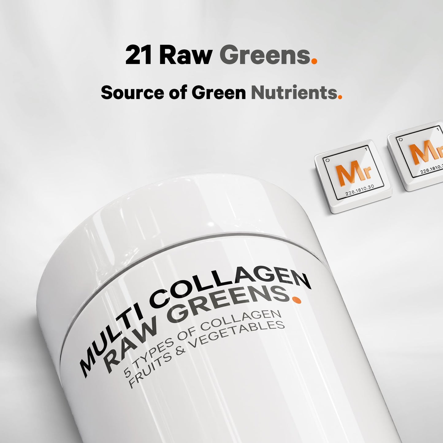 Codeage Multi Collagen Protein + Organic Raw Greens Superfood Capsules, 180 Count