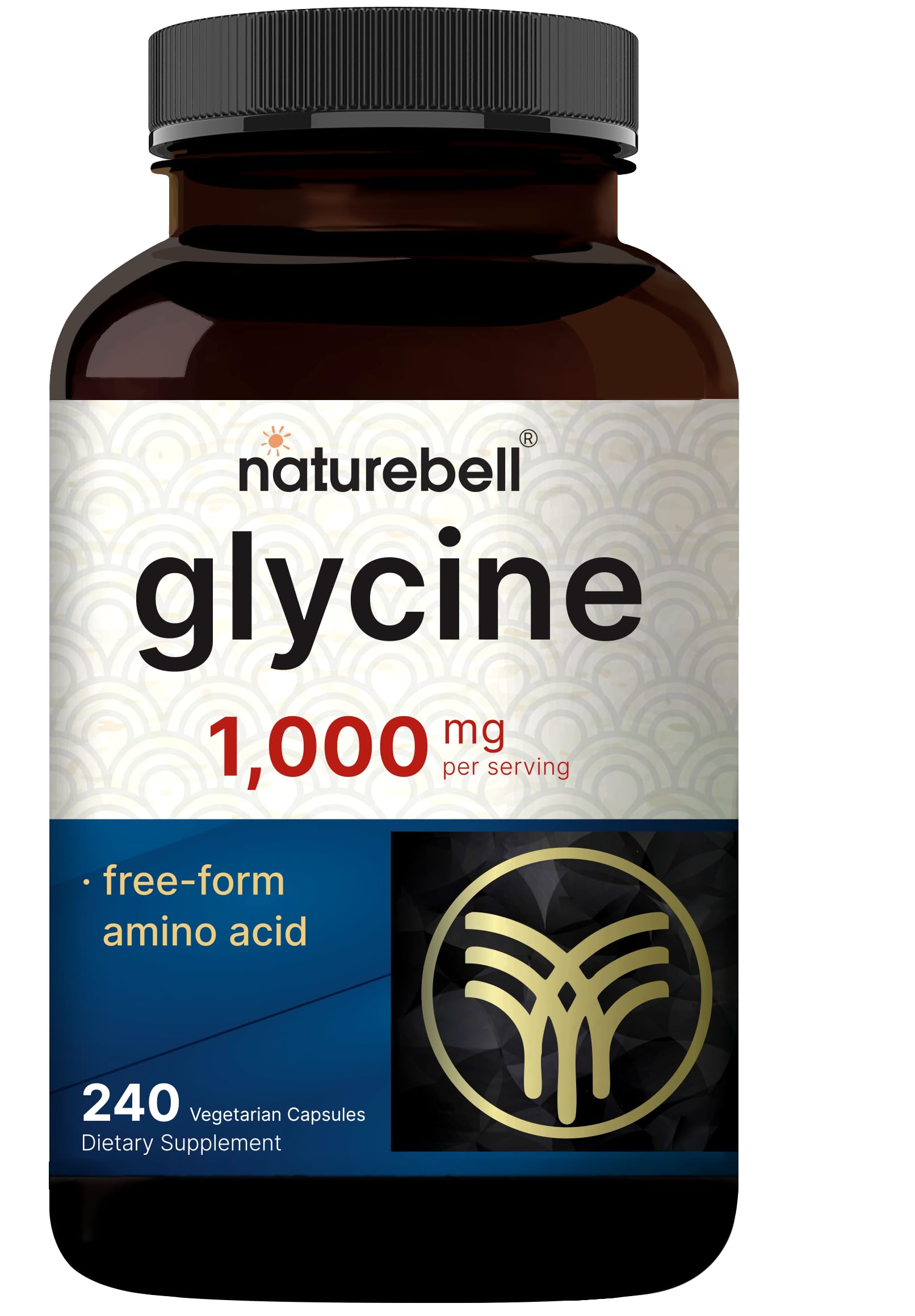 NatureBell Glycine 1000 mg Per Serving Capsule, 240 Count