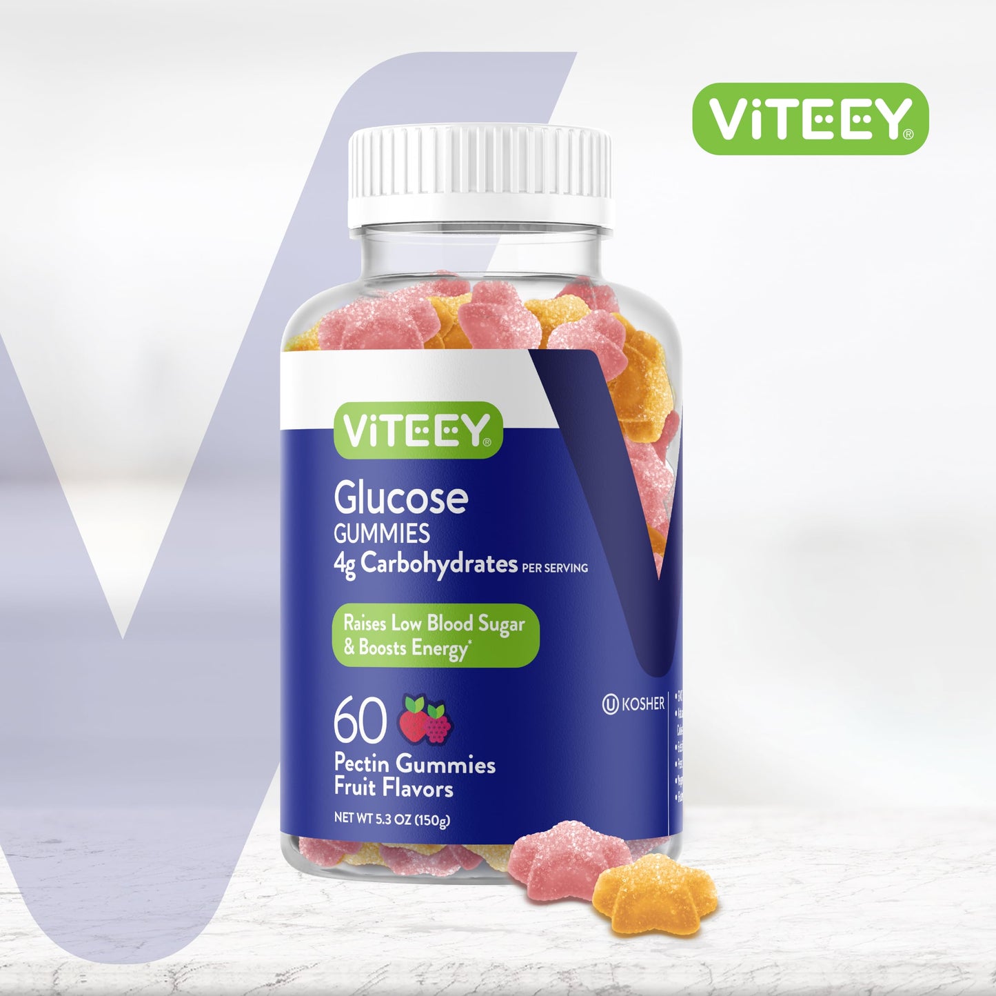 Viteey Glucose Gummies 60 Count