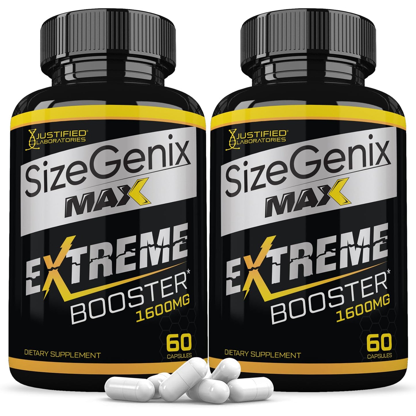 Justified Laboratories Sizegenix Max 1600MG Advanced Men's Health Formula 120 Capsules