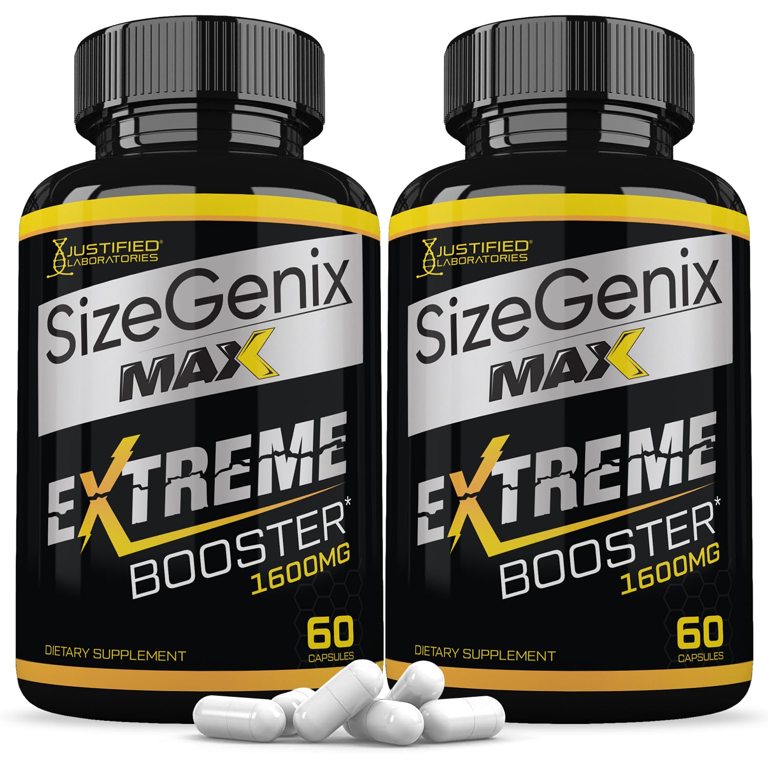 Justified Laboratories Sizegenix Max 1600MG Advanced Men's Health Formula 120 Capsules