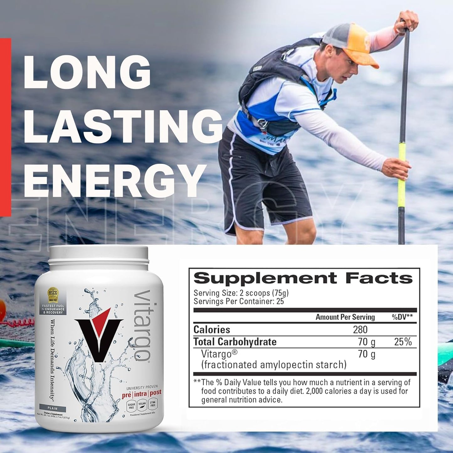 Vitargo Carbohydrate Powder, 50 Scoops