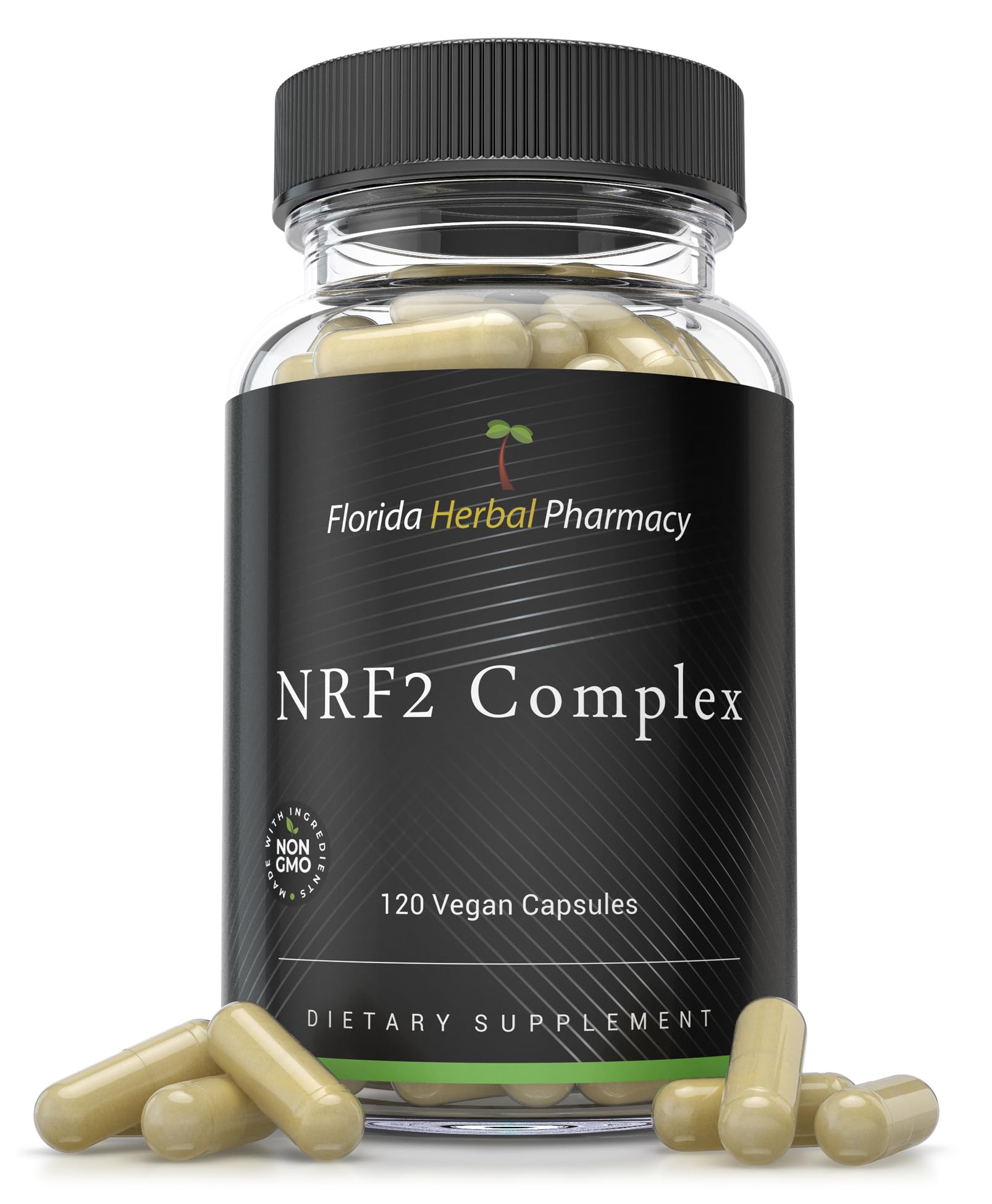 Florida Herbal Pharmacy NRF2 Complex Supplement Capsules, 120 Capsules