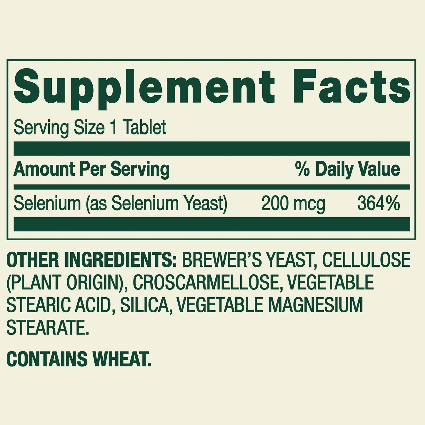 SUREFECT Selenium 200mcg (as Selenium Yeast), 100 Tablets